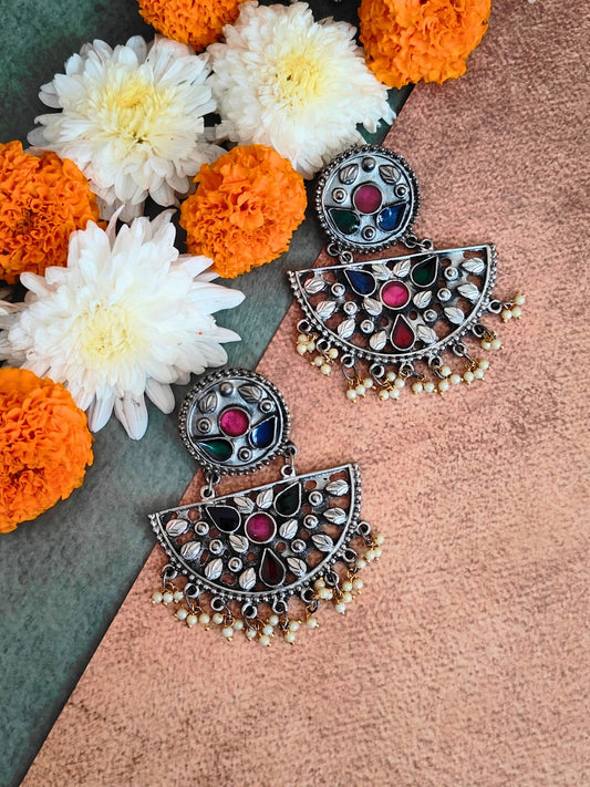 The Manohari Meenakari Earrings