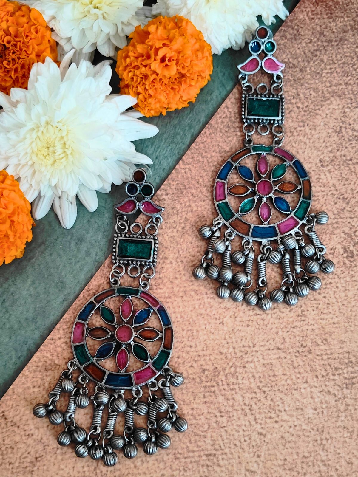 The Mohak Embellished Earrings