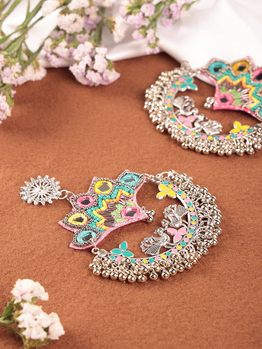 Aviara Elegance Jhumka in shades of yellow