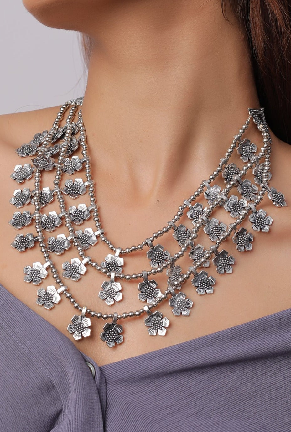 The Multi Layered Alyssum Necklace
