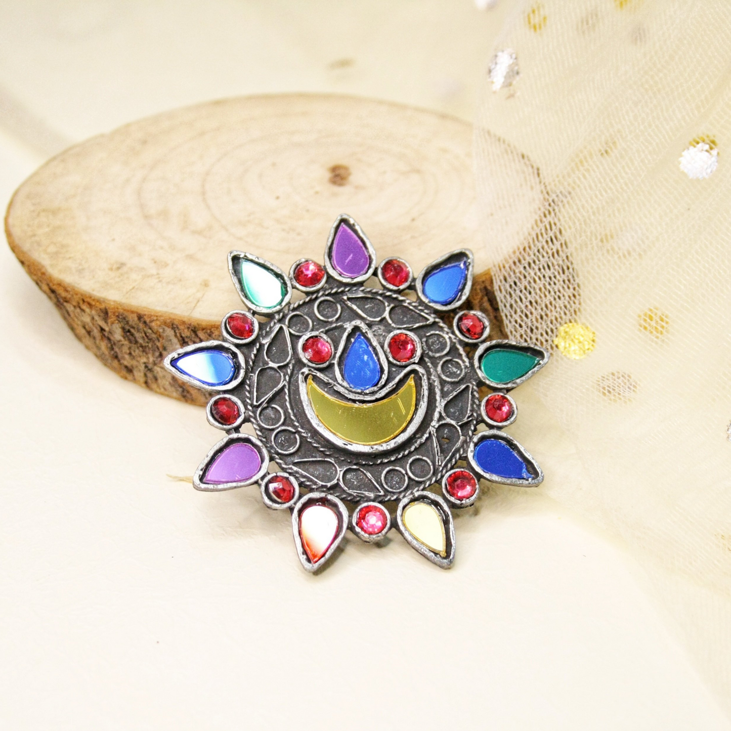 The Energetic Shield Afghani Adjustable Ring