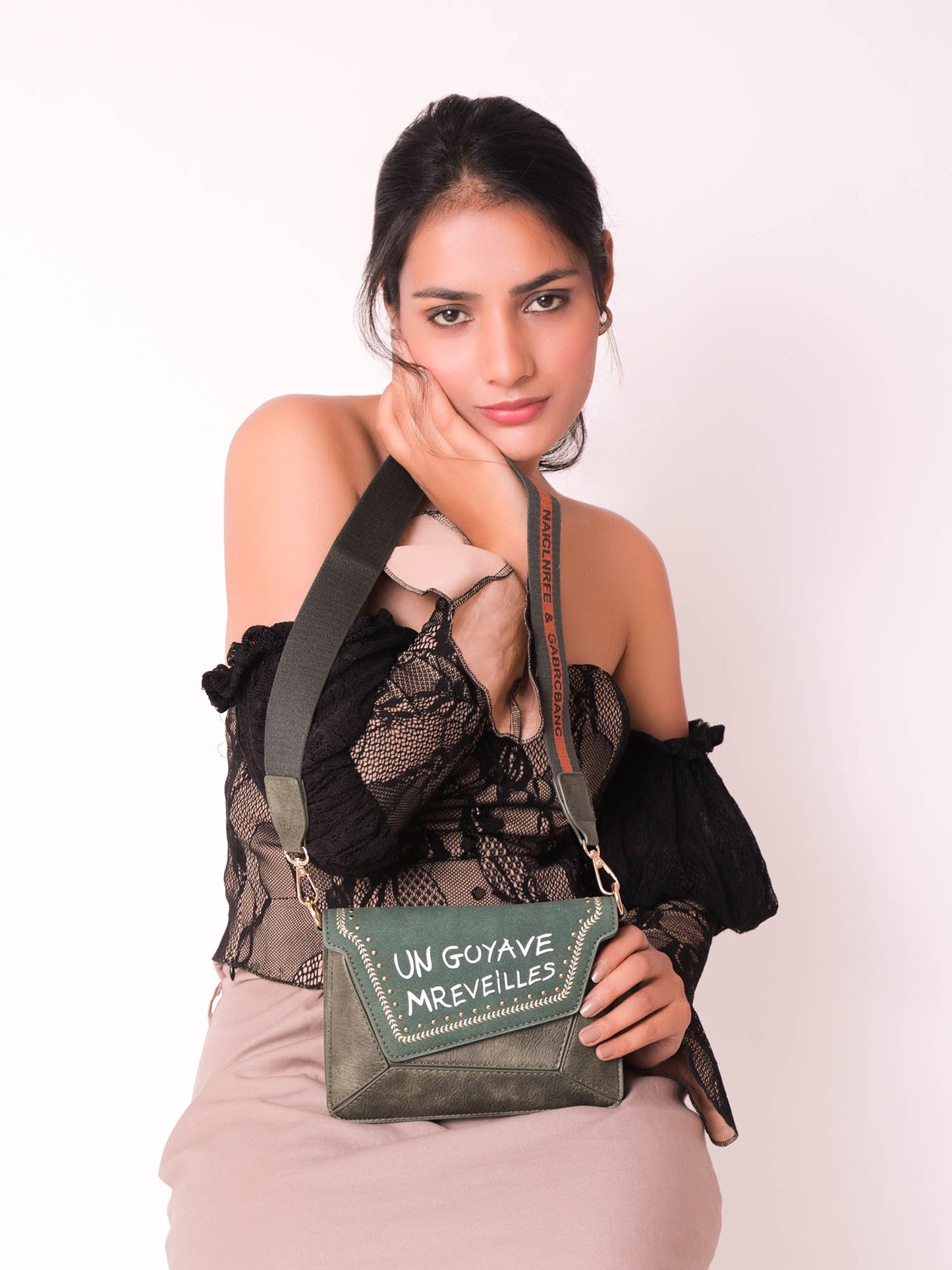 The Scrambled Word Bag in Green