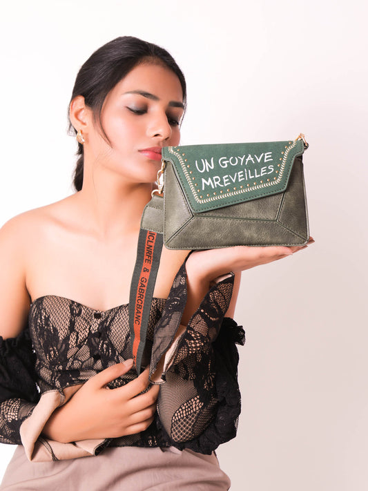 The Scrambled Word Bag in Green