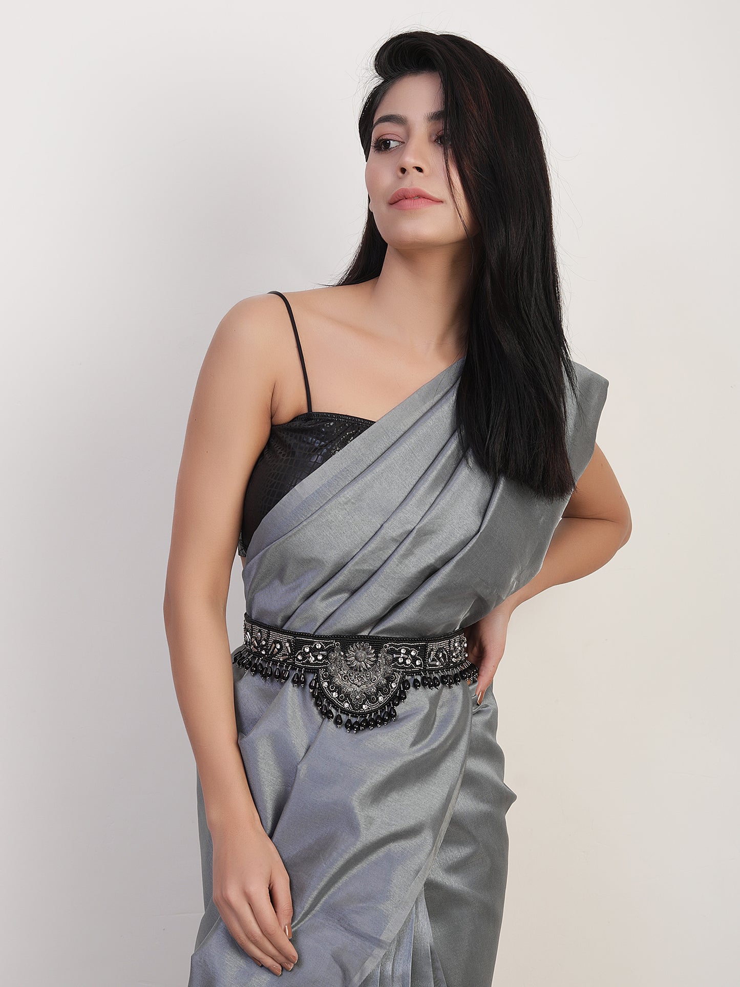 The Fleuri Black Kamrbandh