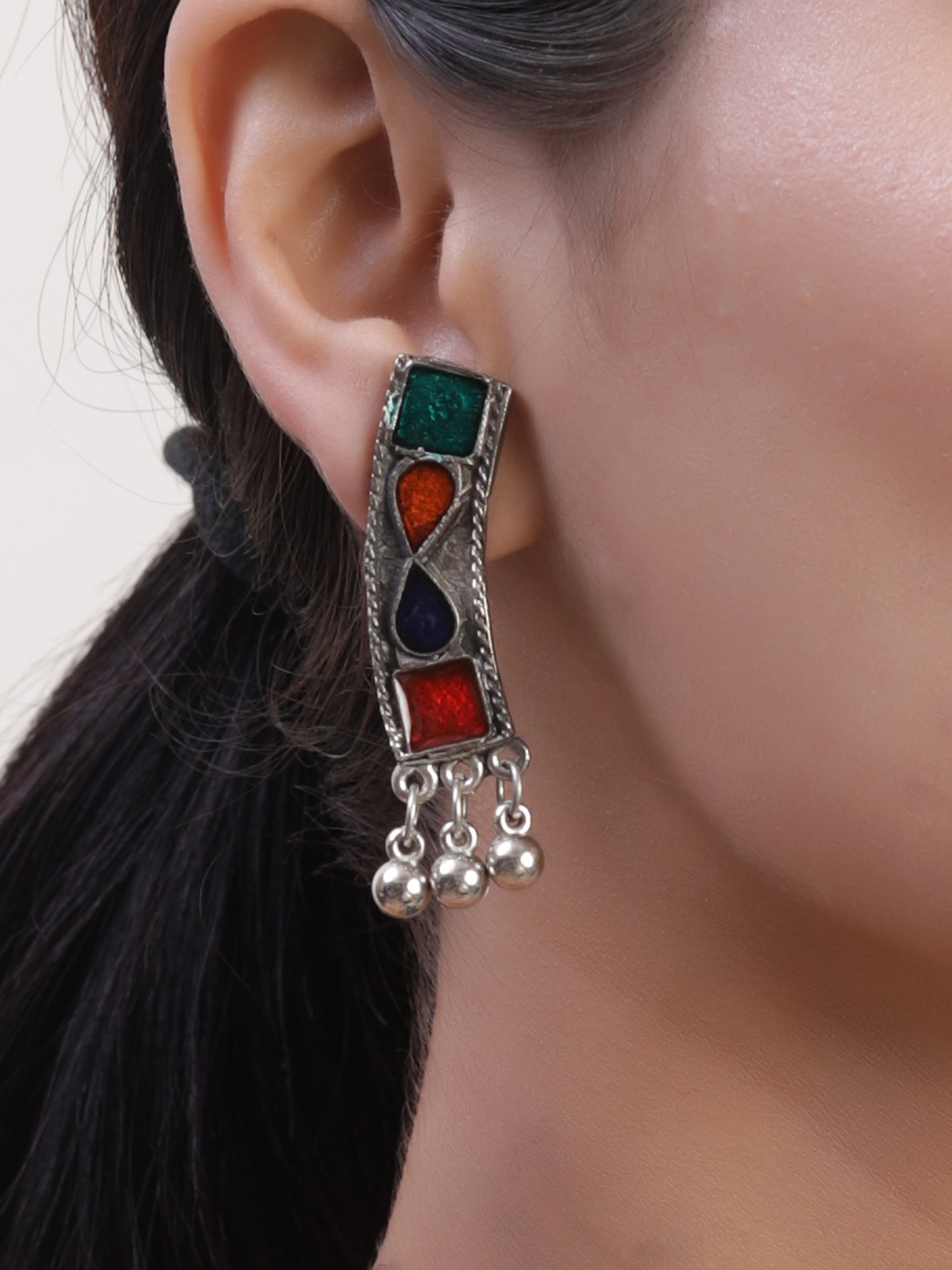 Multi-Colored Meenakari Necklace Set