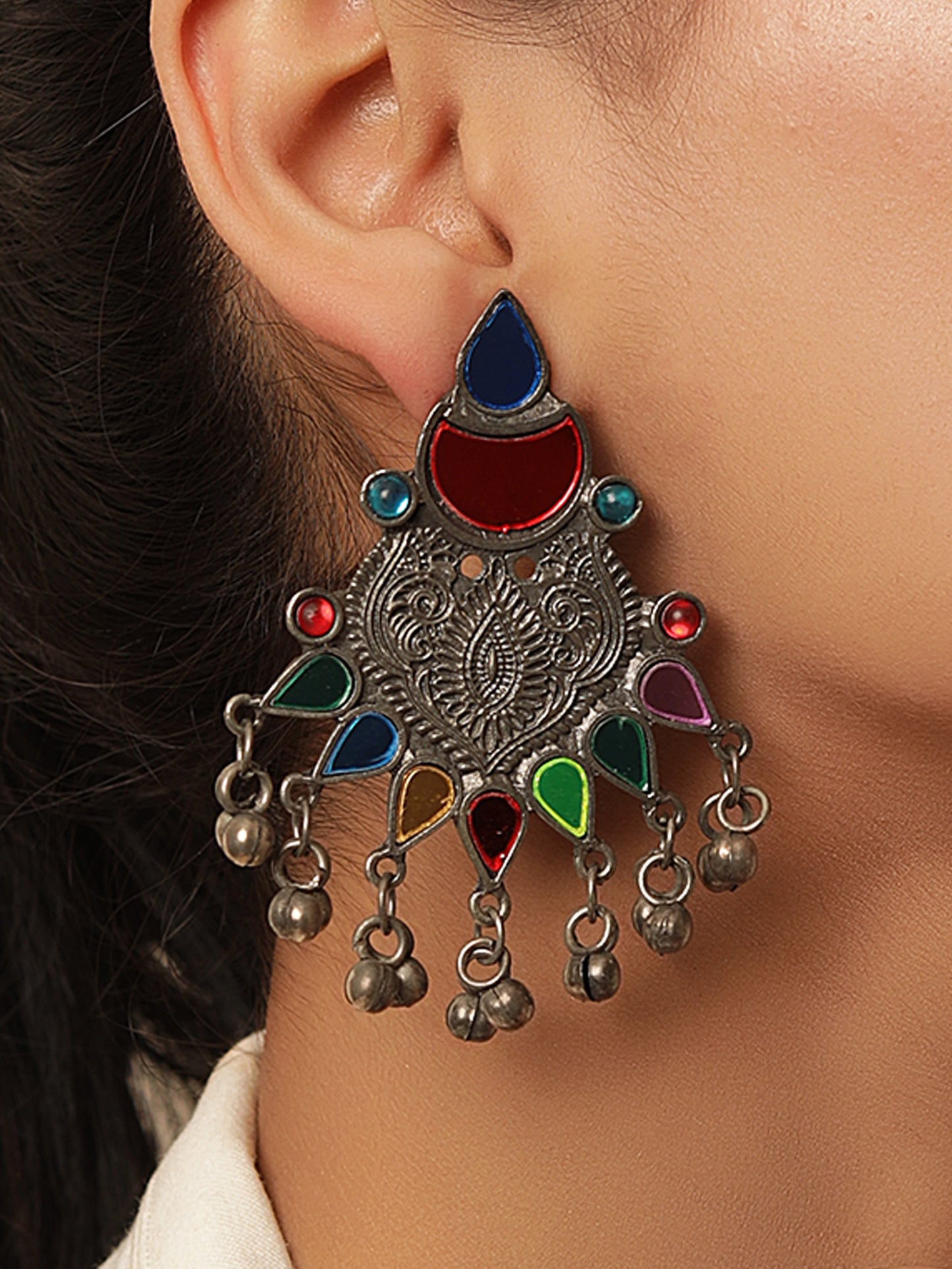The Saundarya Art Afghan Earrings