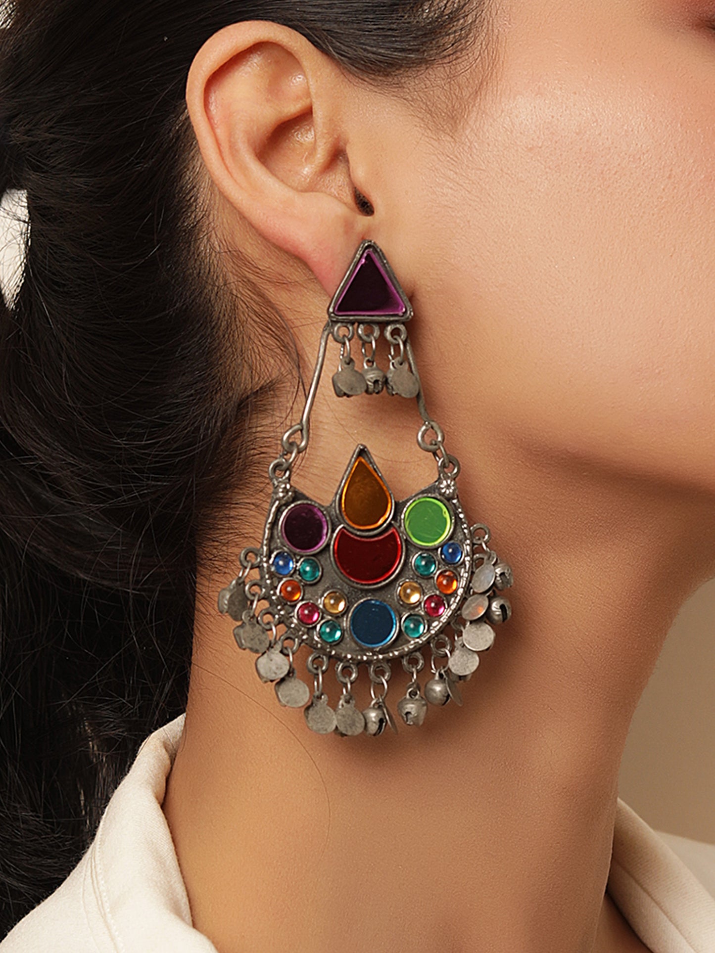 The Meenakari Lantern Afghan Earrings