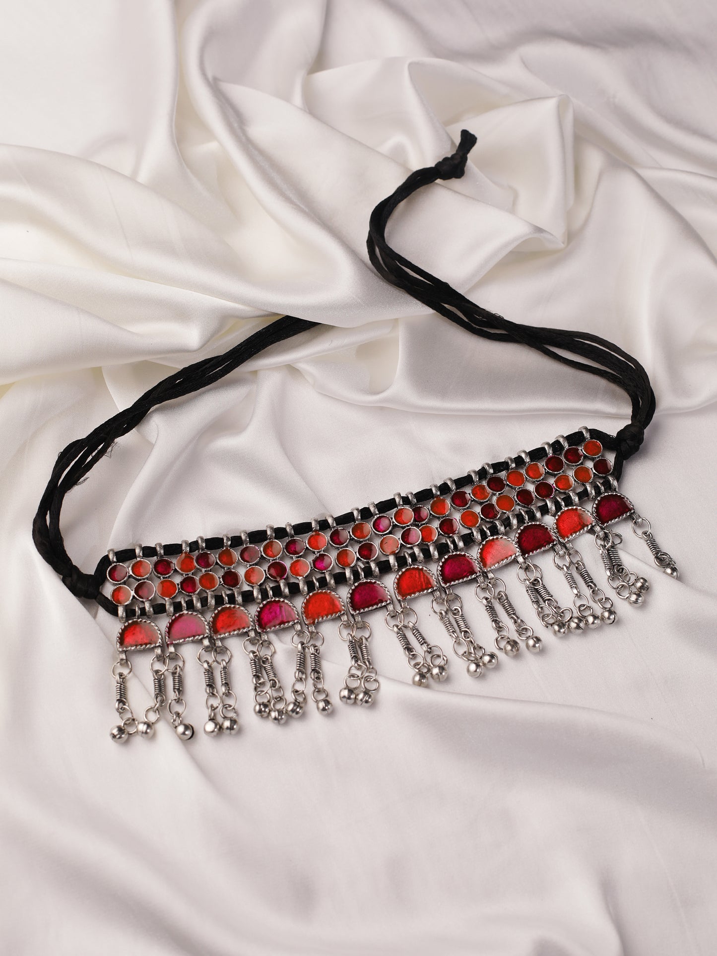 The Starry Constellation Choker in Pink & Orange