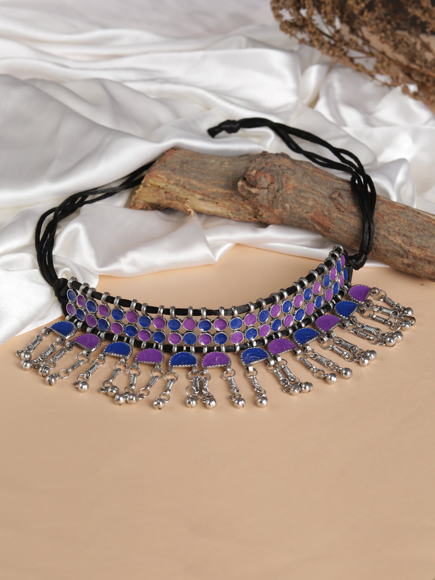 The Starry Constellation Choker in Blue & Purple