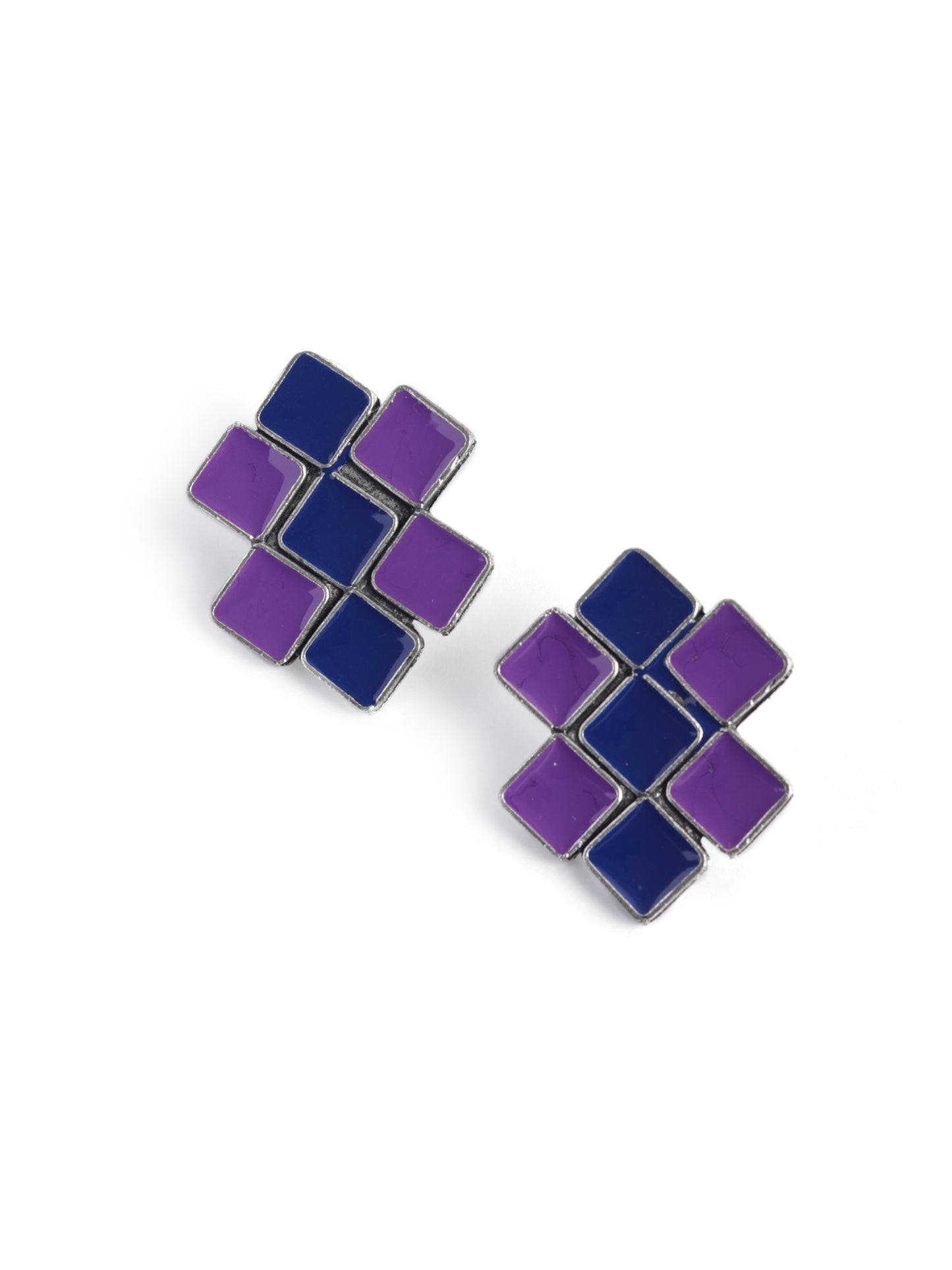 The Aquila Meena Choker Set in Blue & Purple