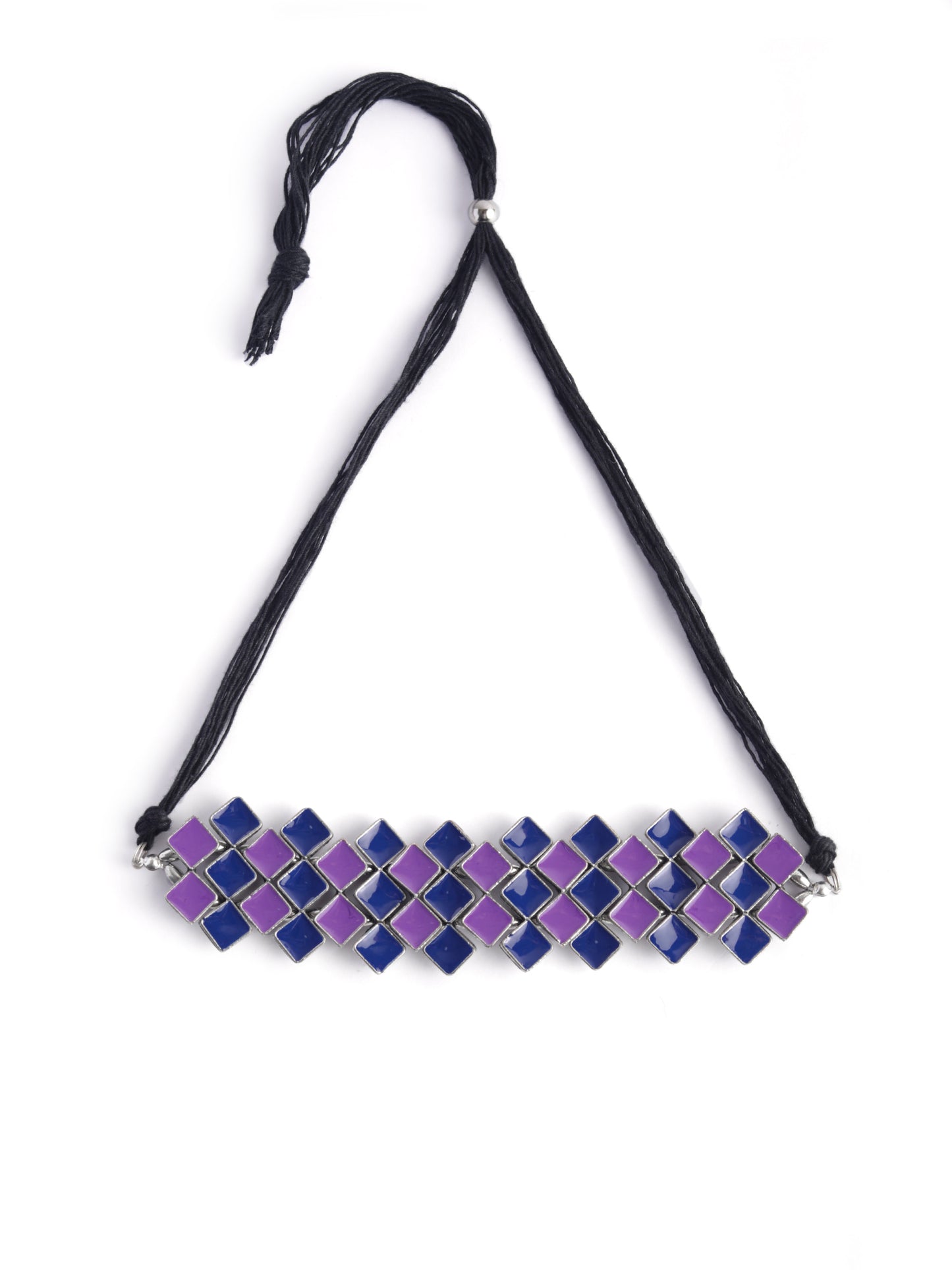 The Aquila Meena Choker Set in Blue & Purple