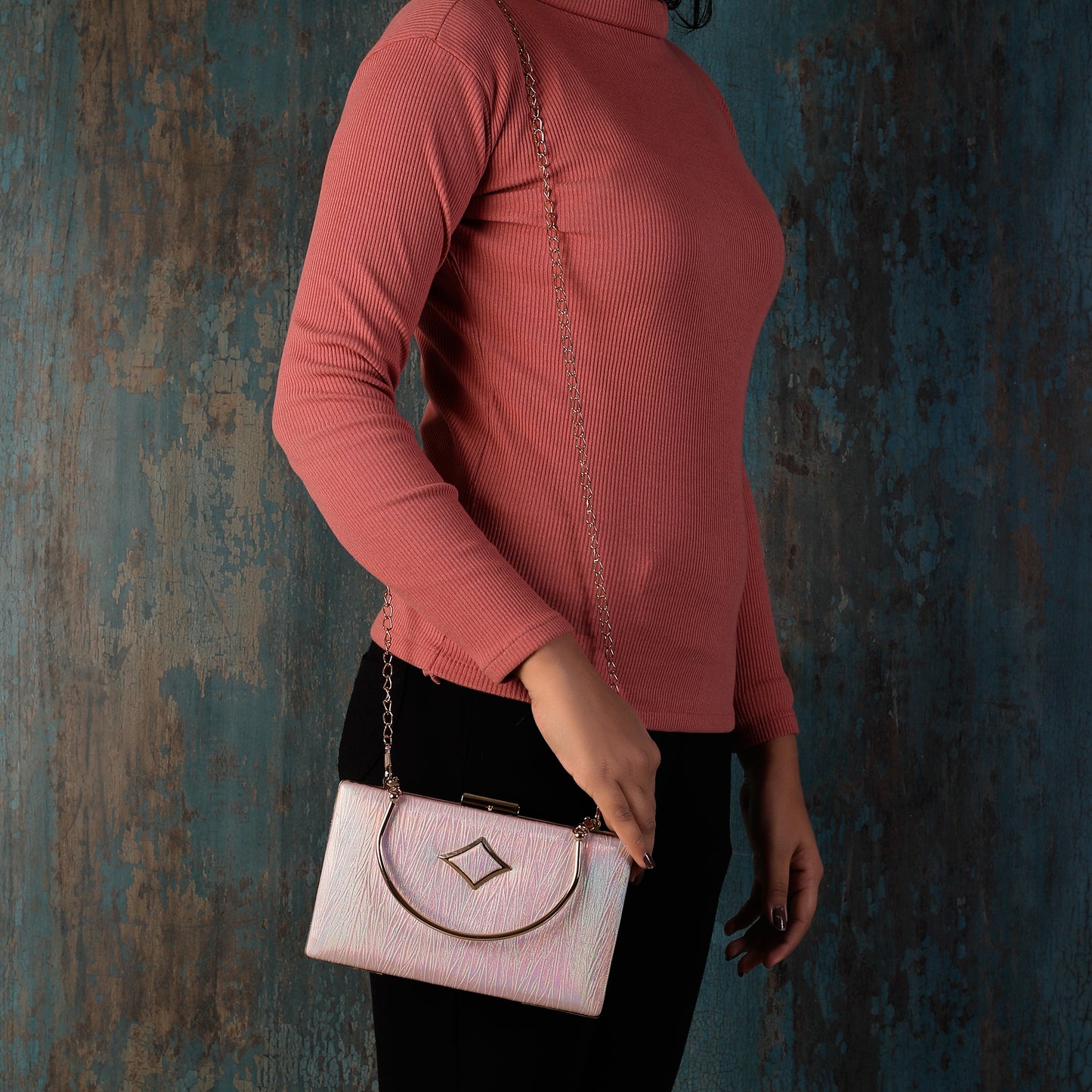 Pink Splash of Plushness Clutch