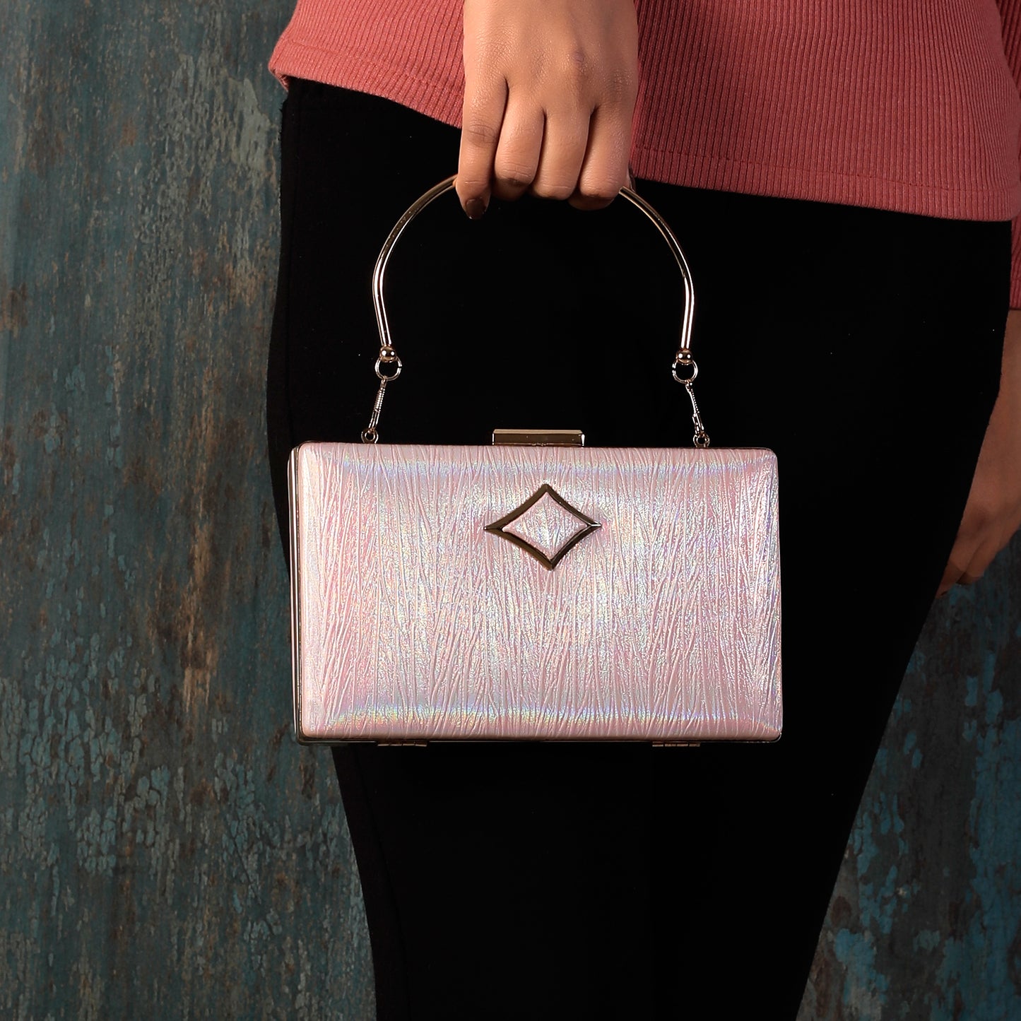 Pink Splash of Plushness Clutch