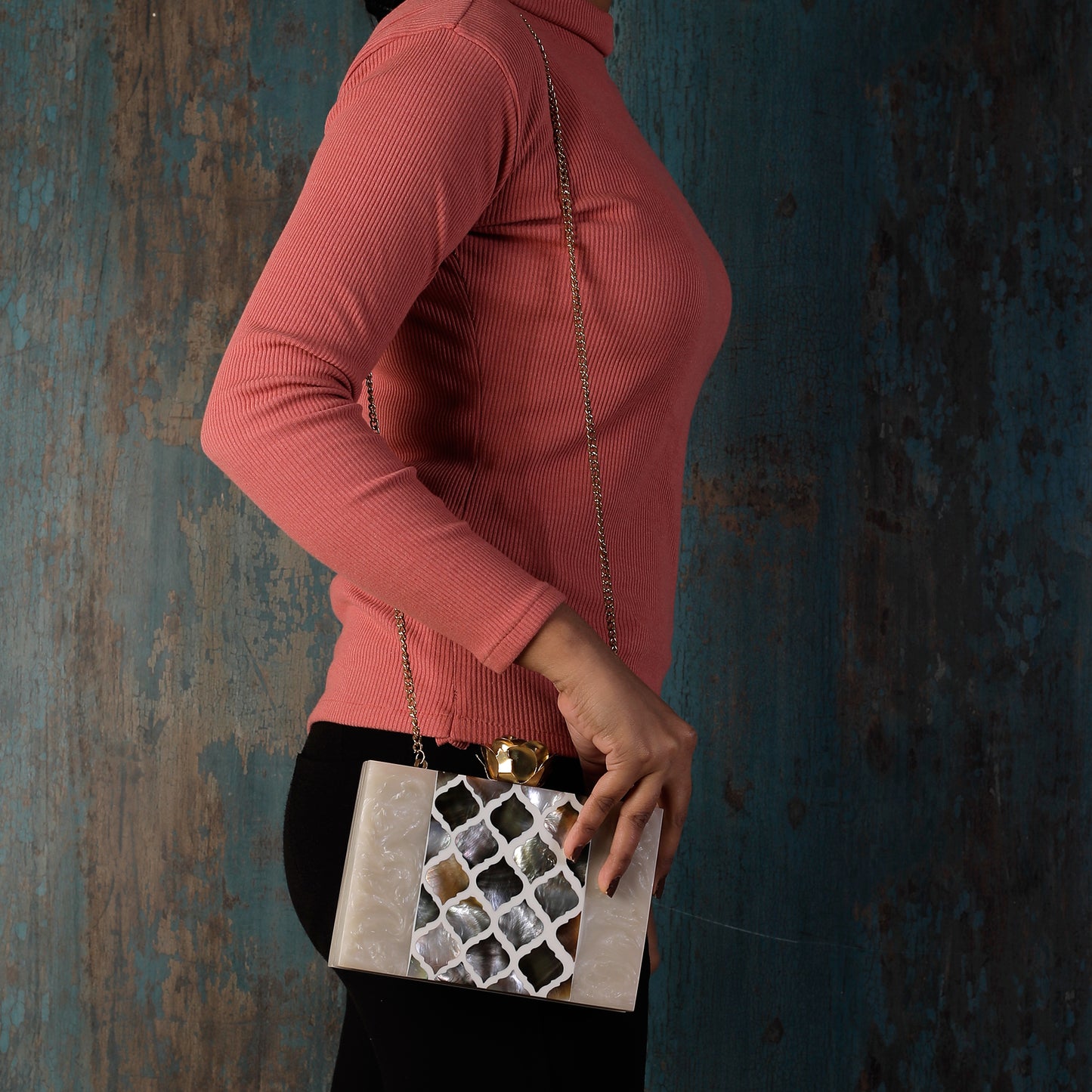 The Royal Marble Look Clutch