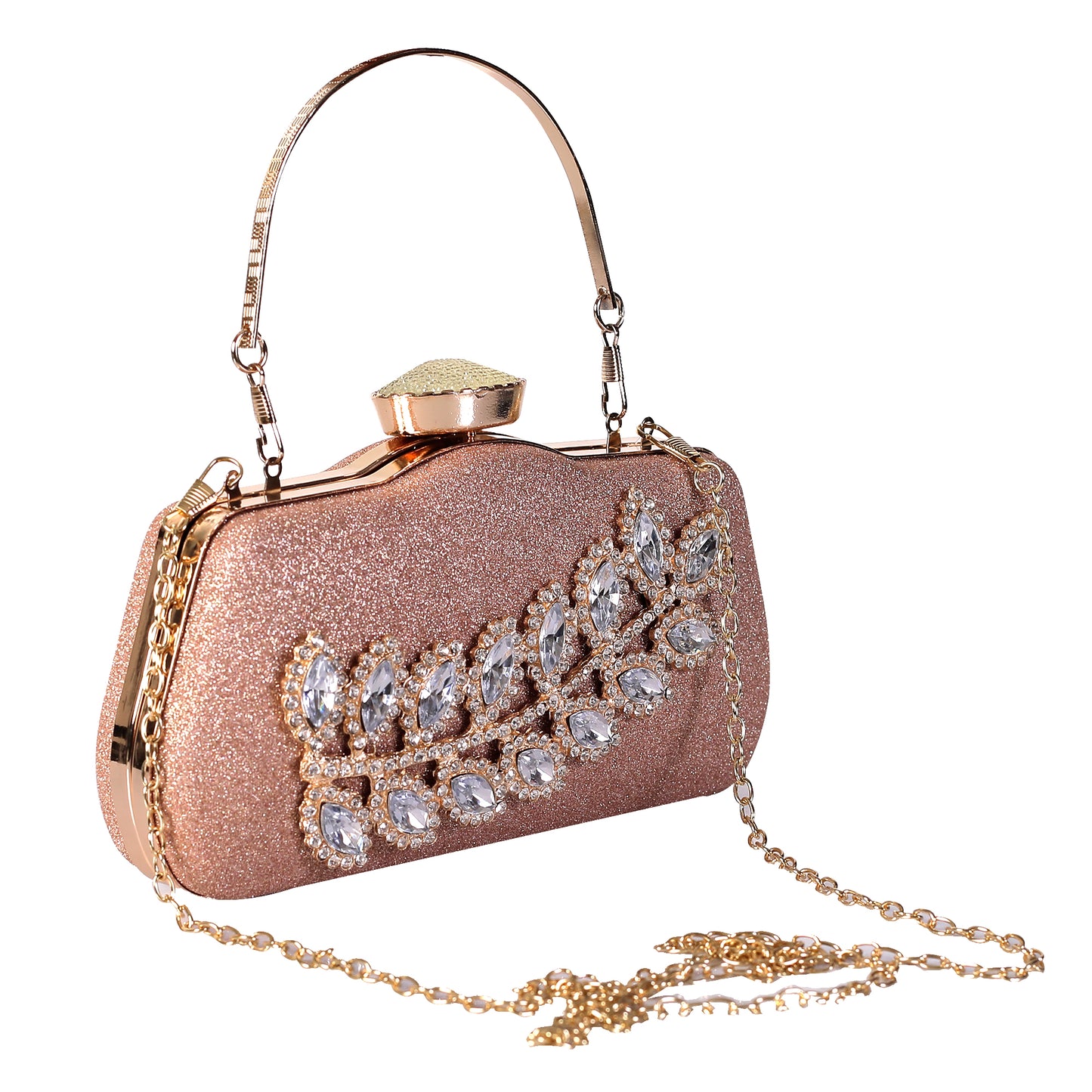 The Champagne Gleamy Sea Bed Clutch
