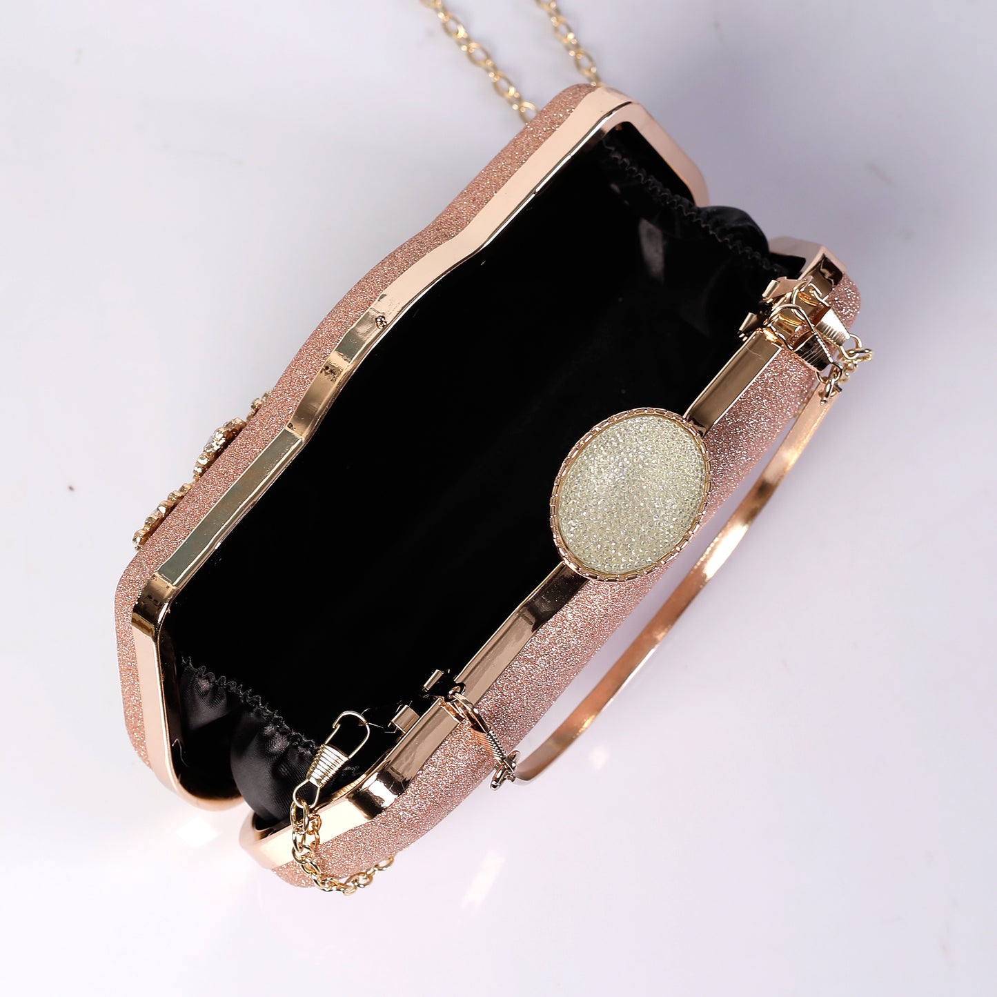 The Champagne Gleamy Sea Bed Clutch