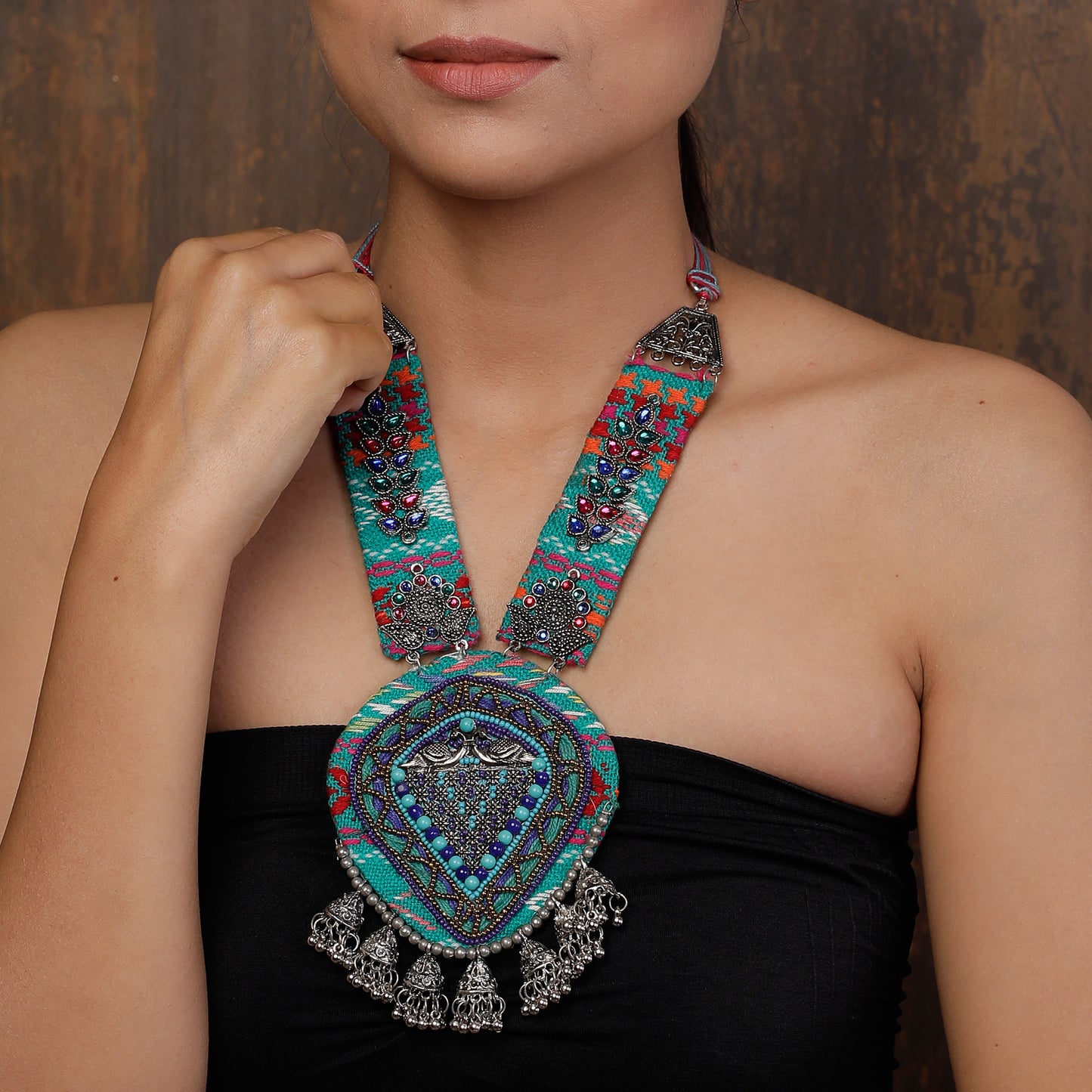 Hues of Green Neckpiece