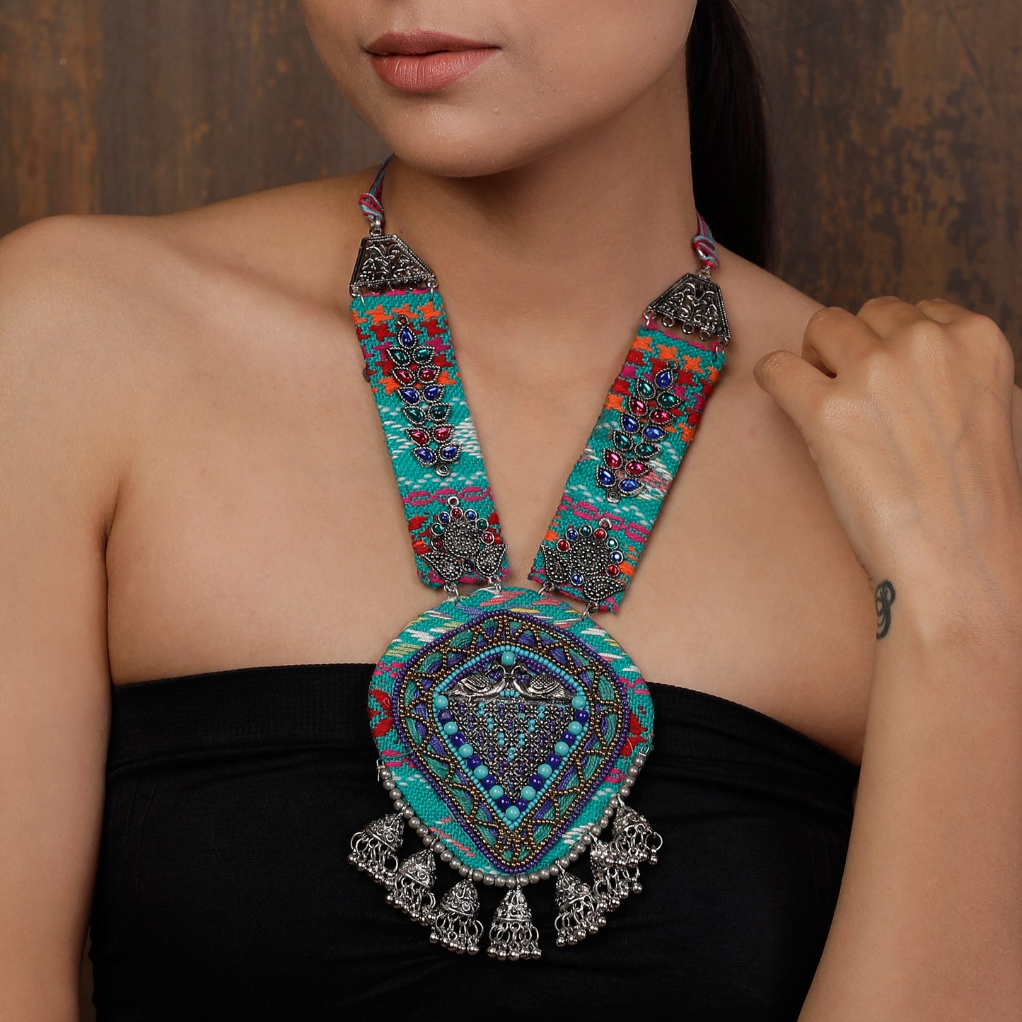 Hues of Green Neckpiece