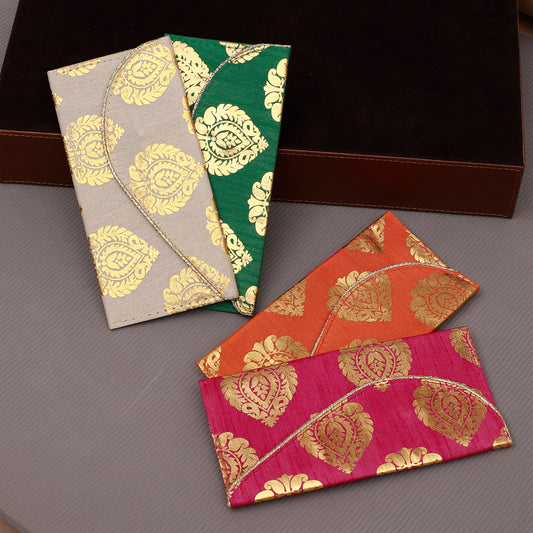 The Auspicious Leafy Sagan Lifafa (Set of 4)