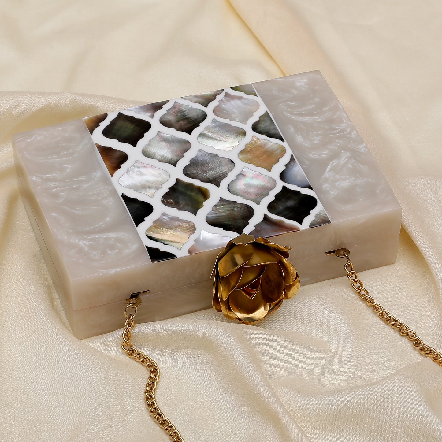 The Royal Marble Look Clutch