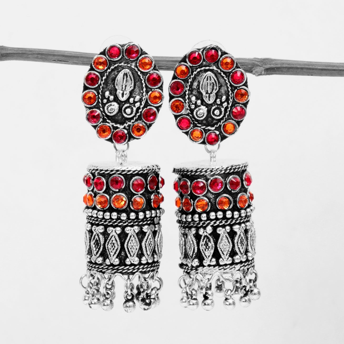 Earrings,New Designer Earrings in Pink and Orange - Cippele Multi Store