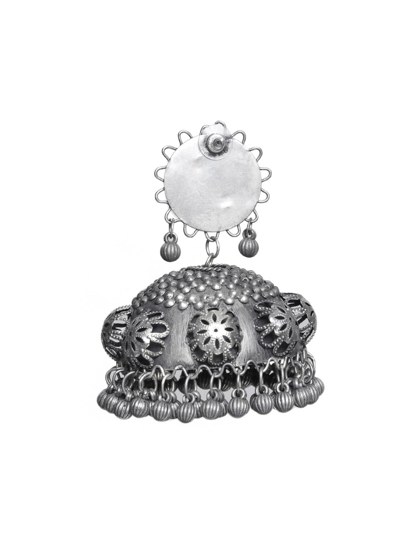 The Oversized Quirky Metal Bump Jhumkas