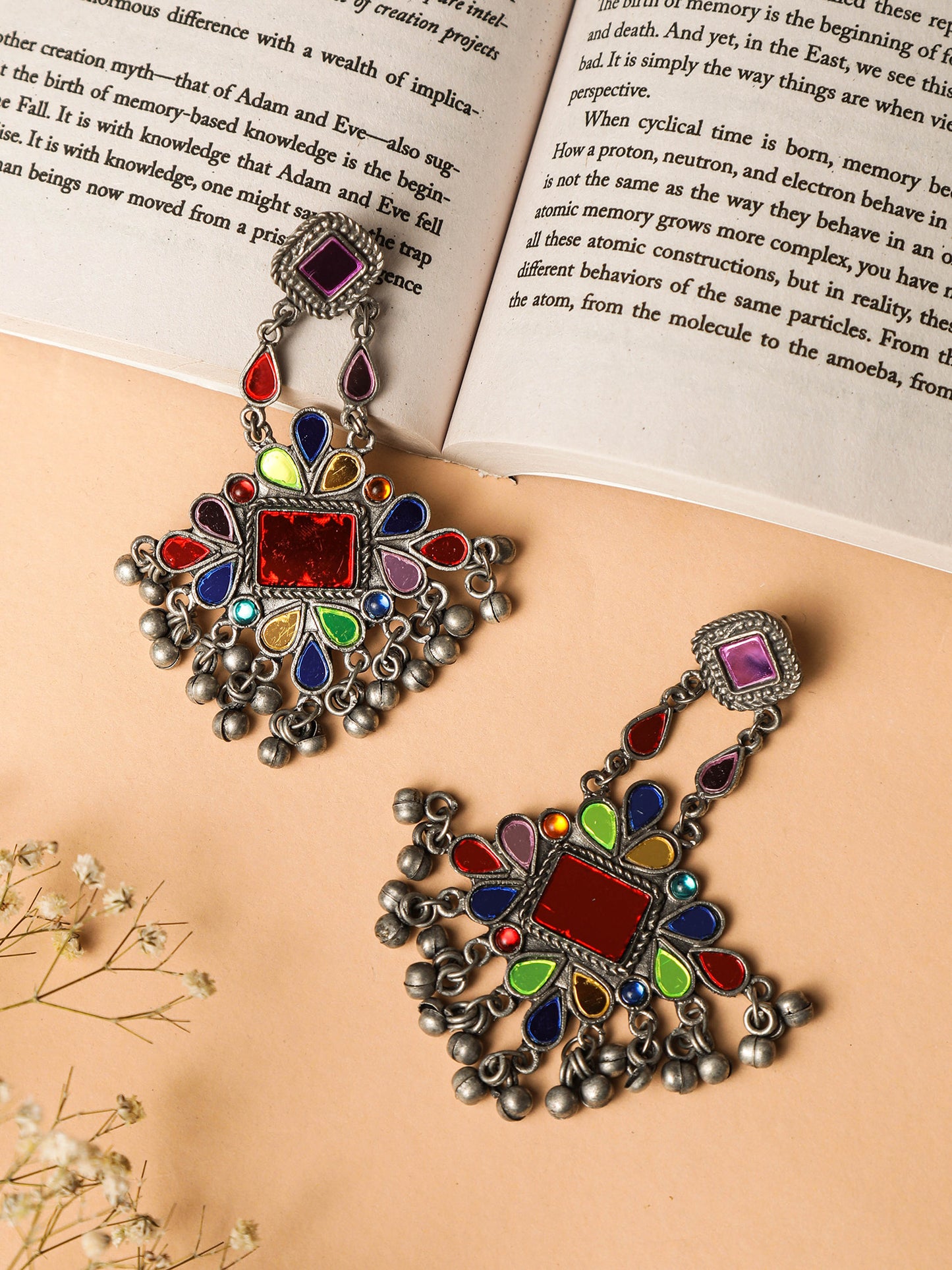 The Multicoloured Whimsy Glass Earrings