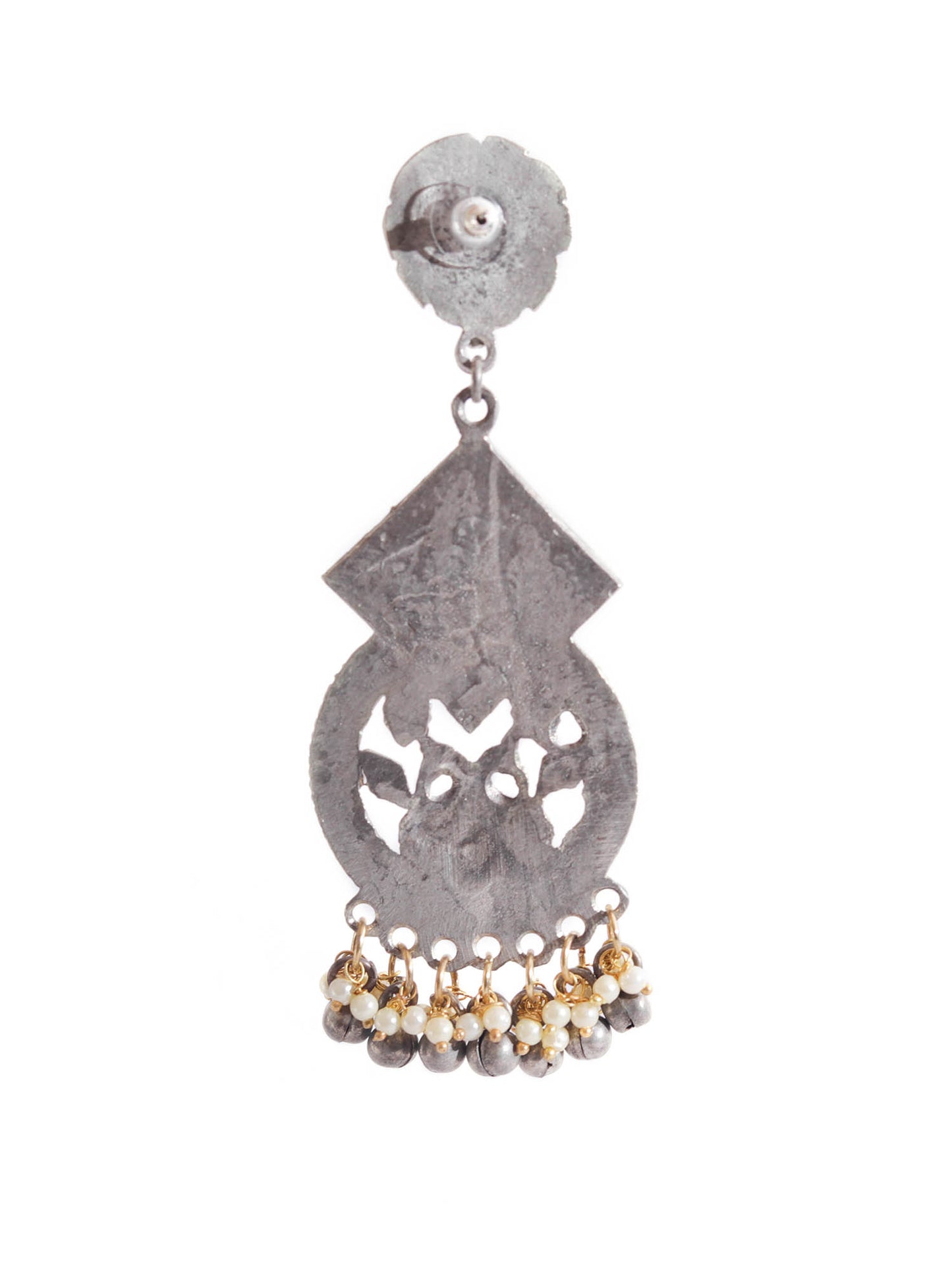 The White Stone Queensly Duck Earrings