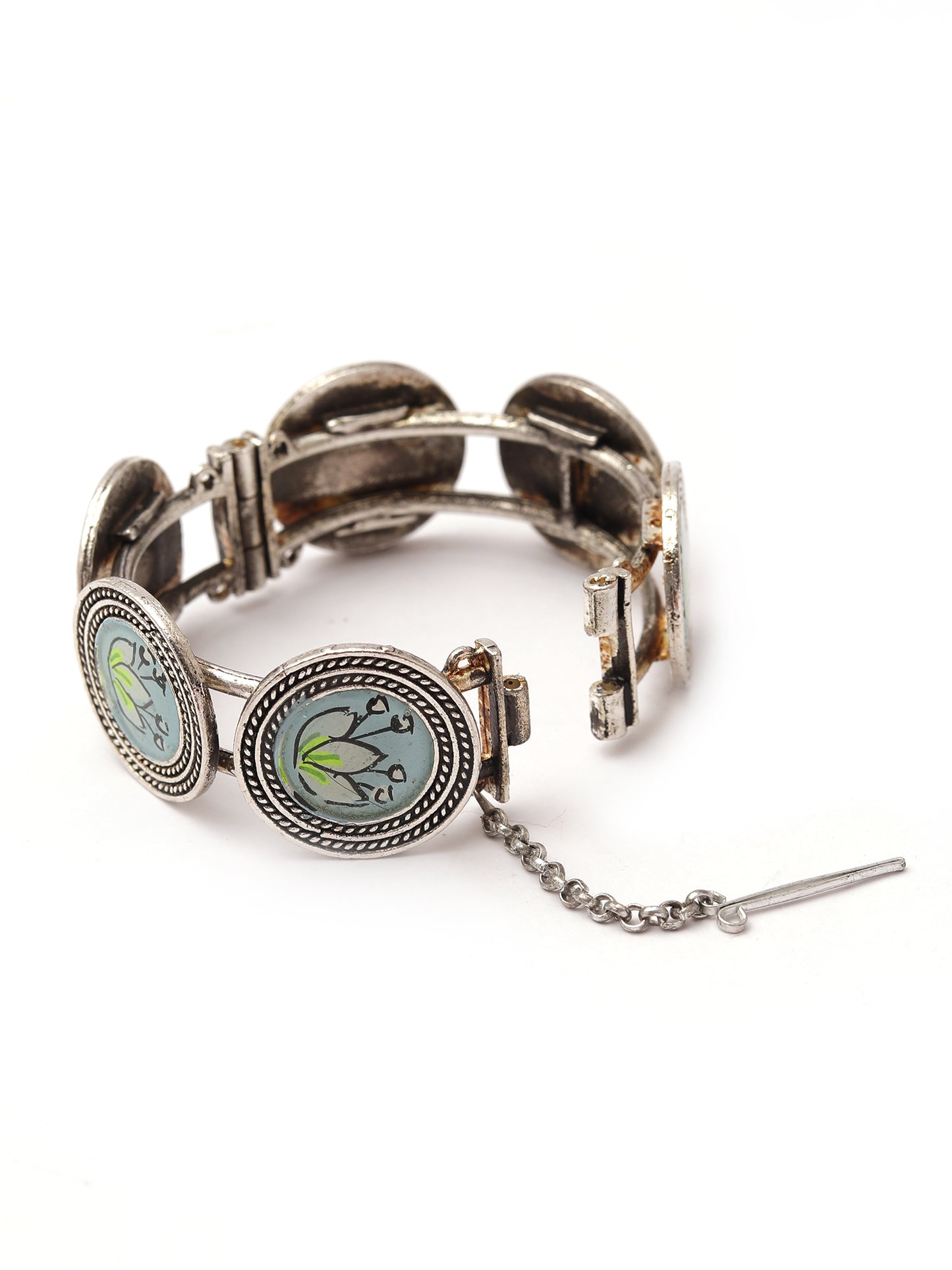 The Hand Painted Lotus in Wild Bracelet