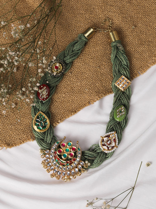 The Ornate Crochet Jute Necklace