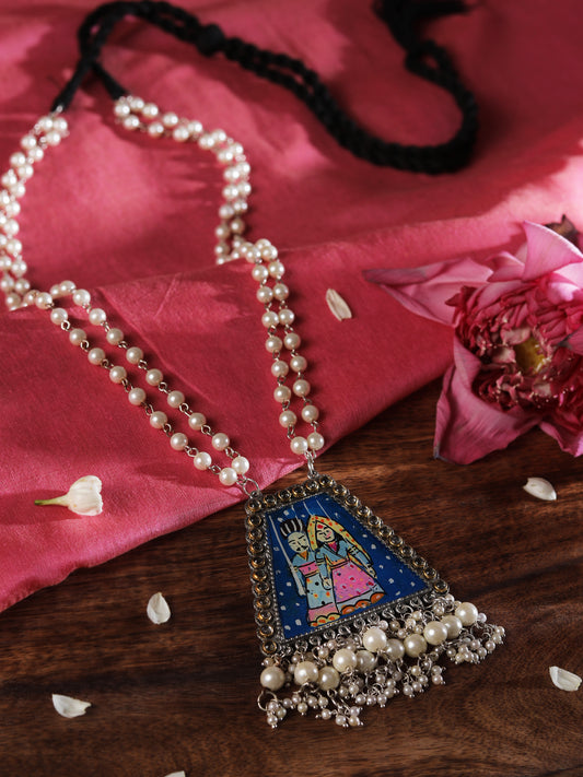 The Regal Hand Painted Puppets Necklace
