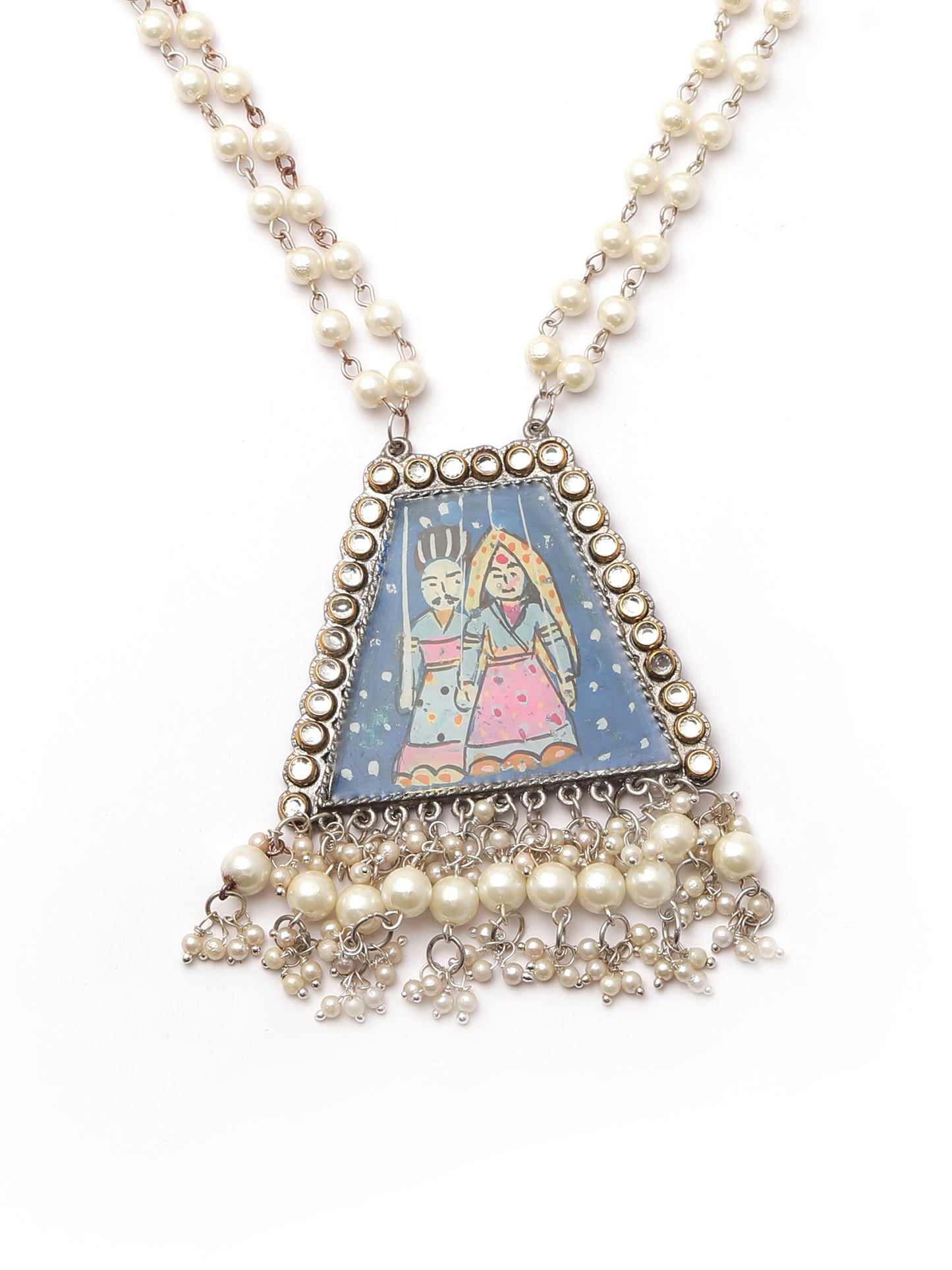 The Regal Hand Painted Puppets Necklace