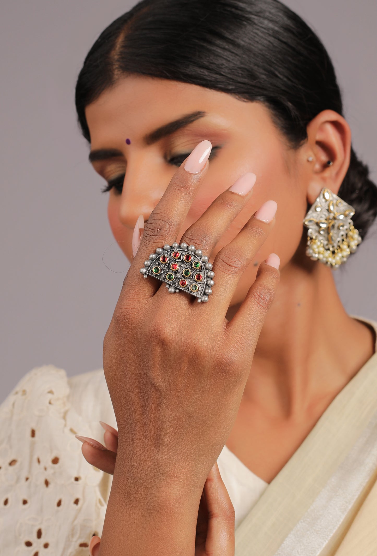 The Ofanim Half Moon Ring