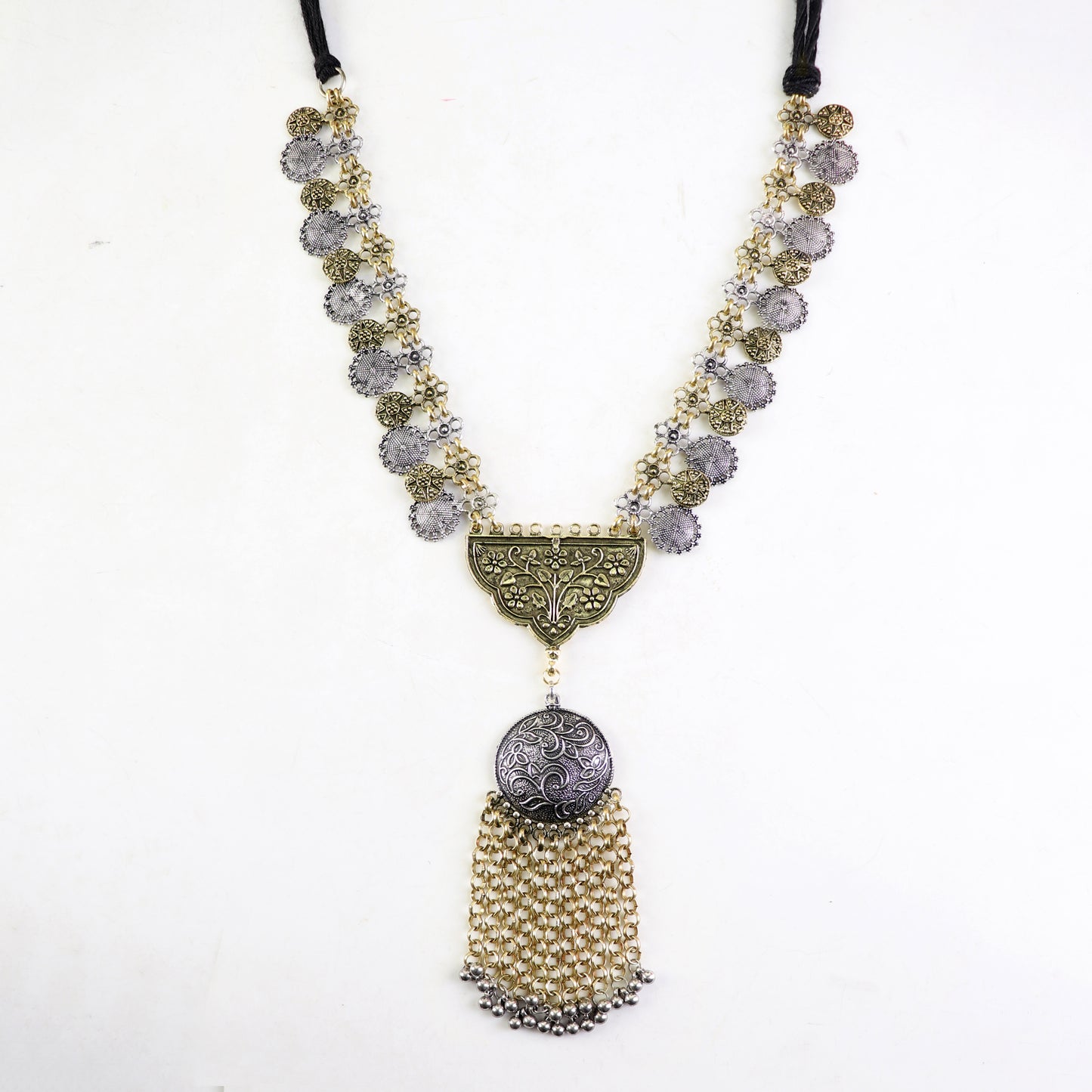 Necklace,Turkish Princess Necklace in Dual Tone - Cippele Multi Store