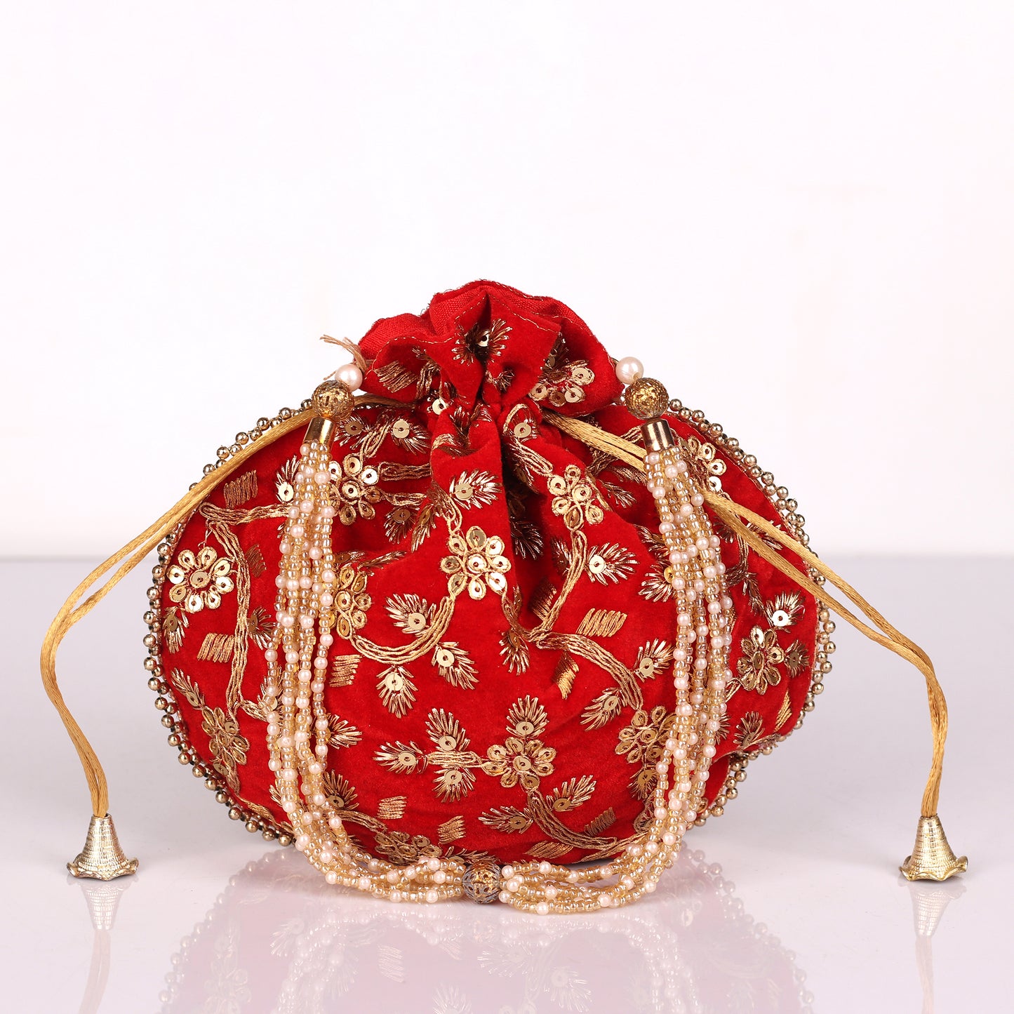 The Red Nazakat Potli