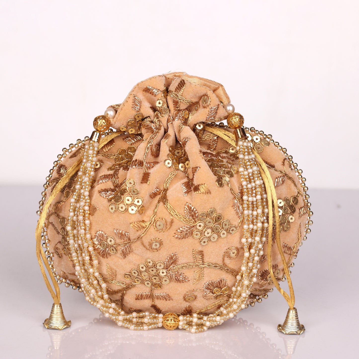 The Beige Nazakat Potli