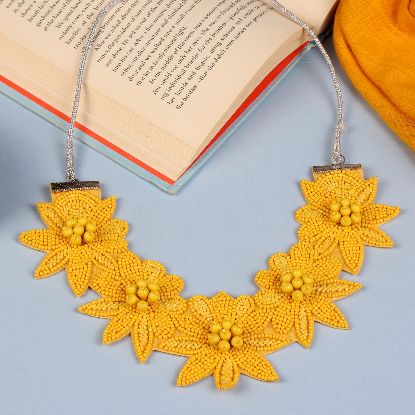 The Locust Necklace Set in Yellow