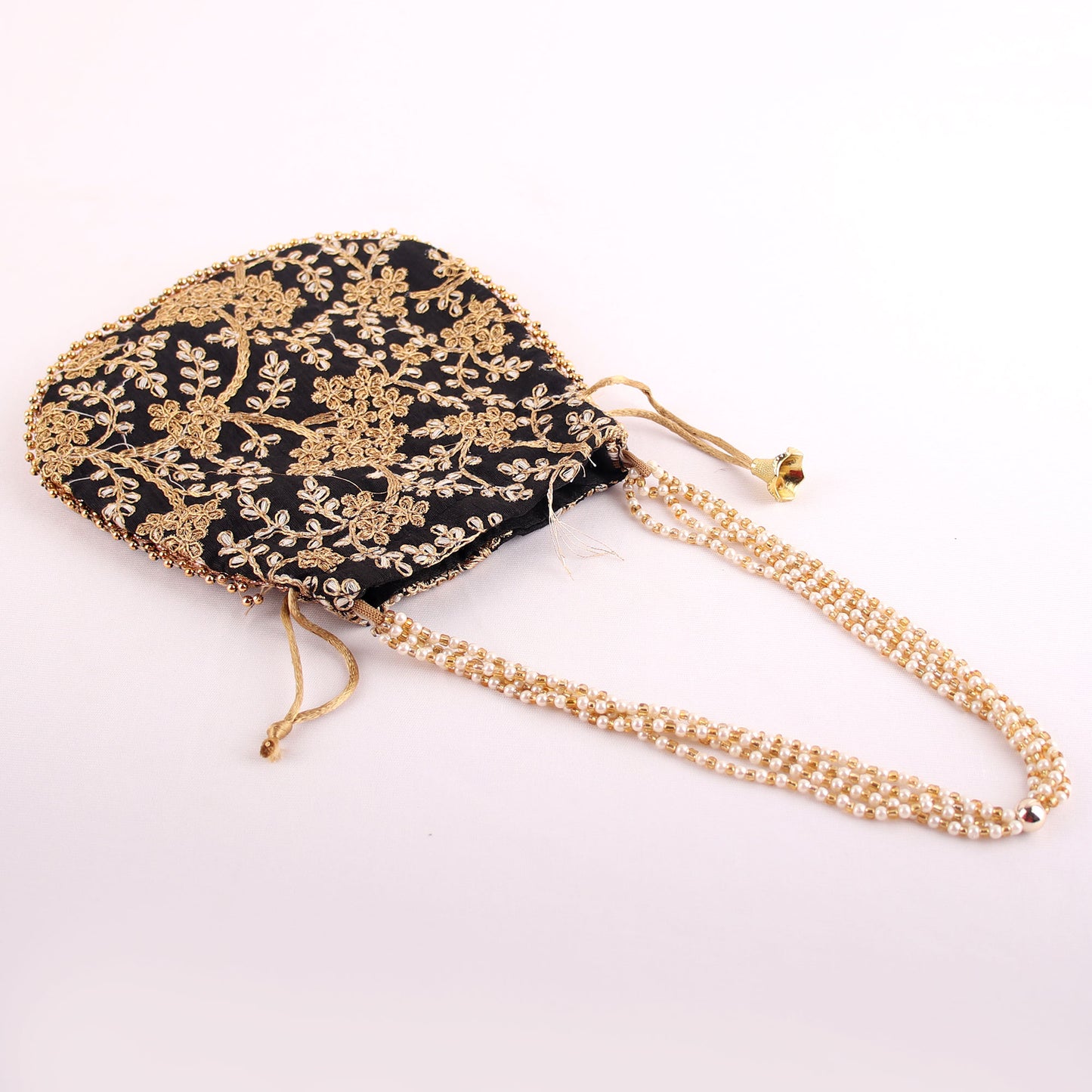 Potli,The Golden Amulet Black Potli - Cippele Multi Store