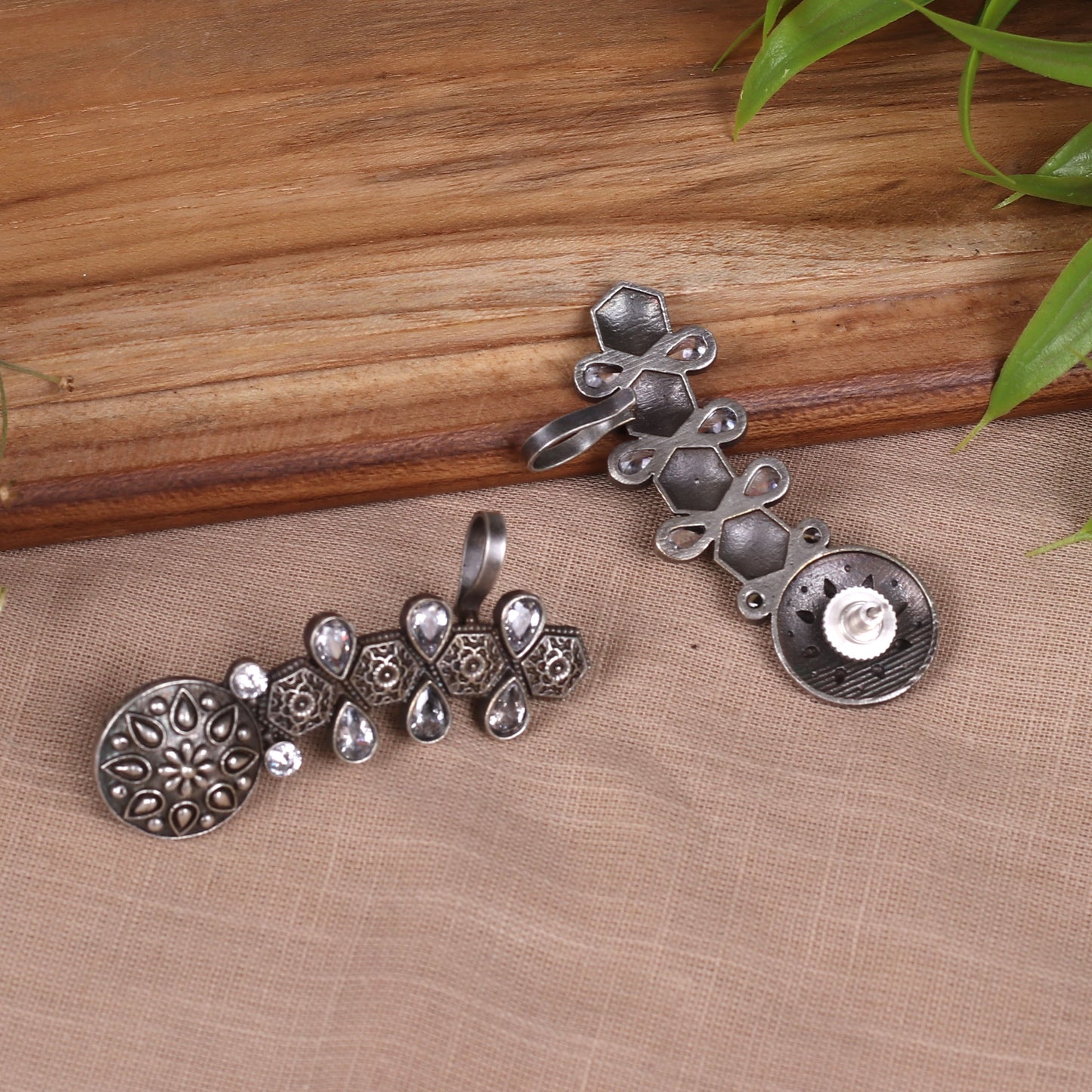 The Astounding Hexagonal Stone Earcuff