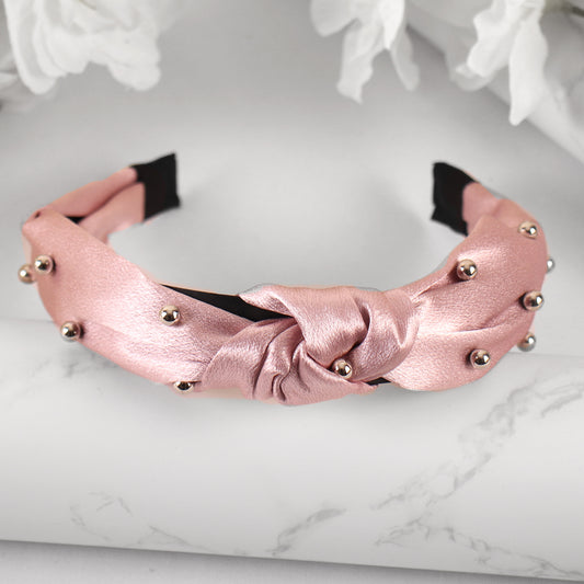 HairBand,The Hair Flair Satin Hair Band in Pink - Cippele Multi Store