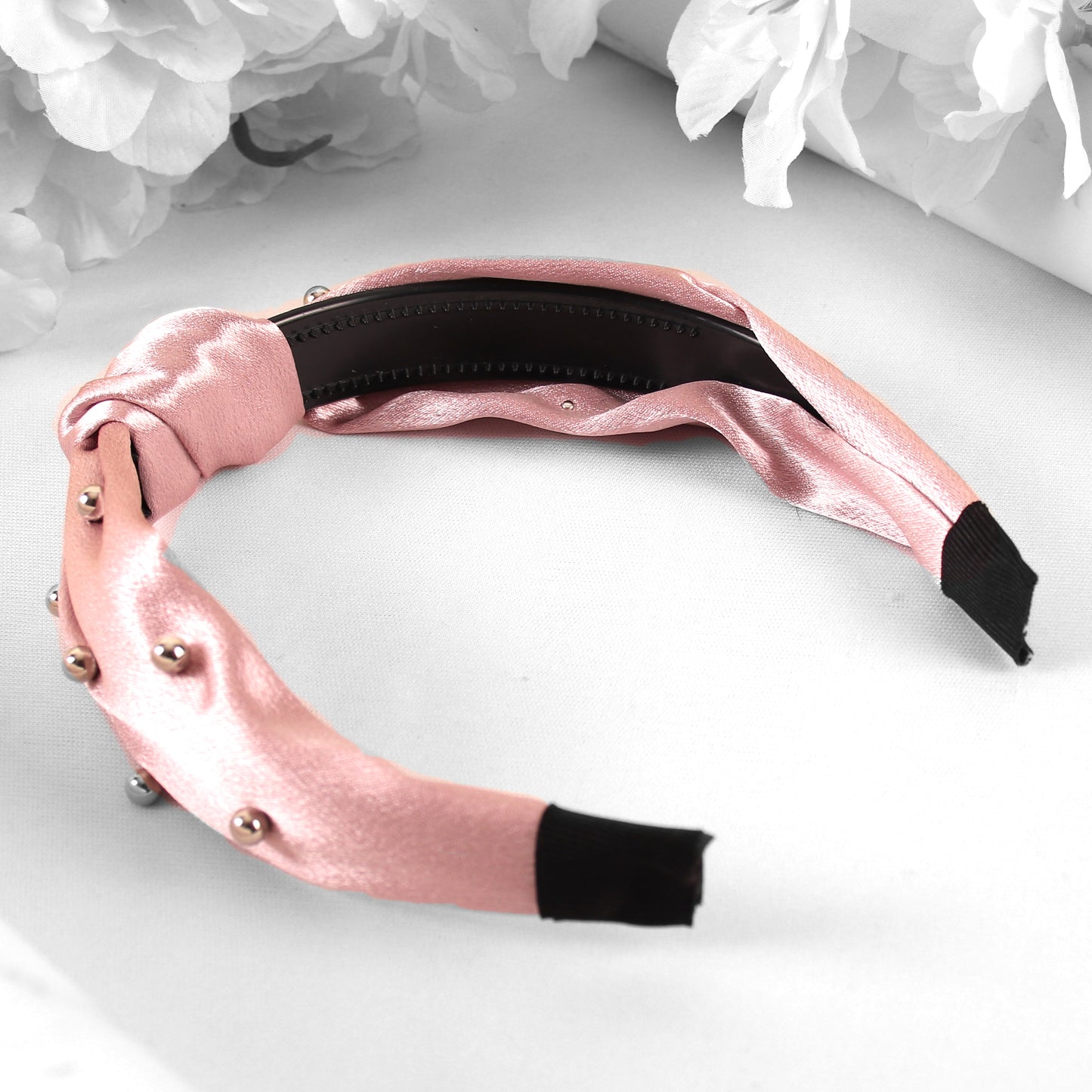 HairBand,The Hair Flair Satin Hair Band in Pink - Cippele Multi Store