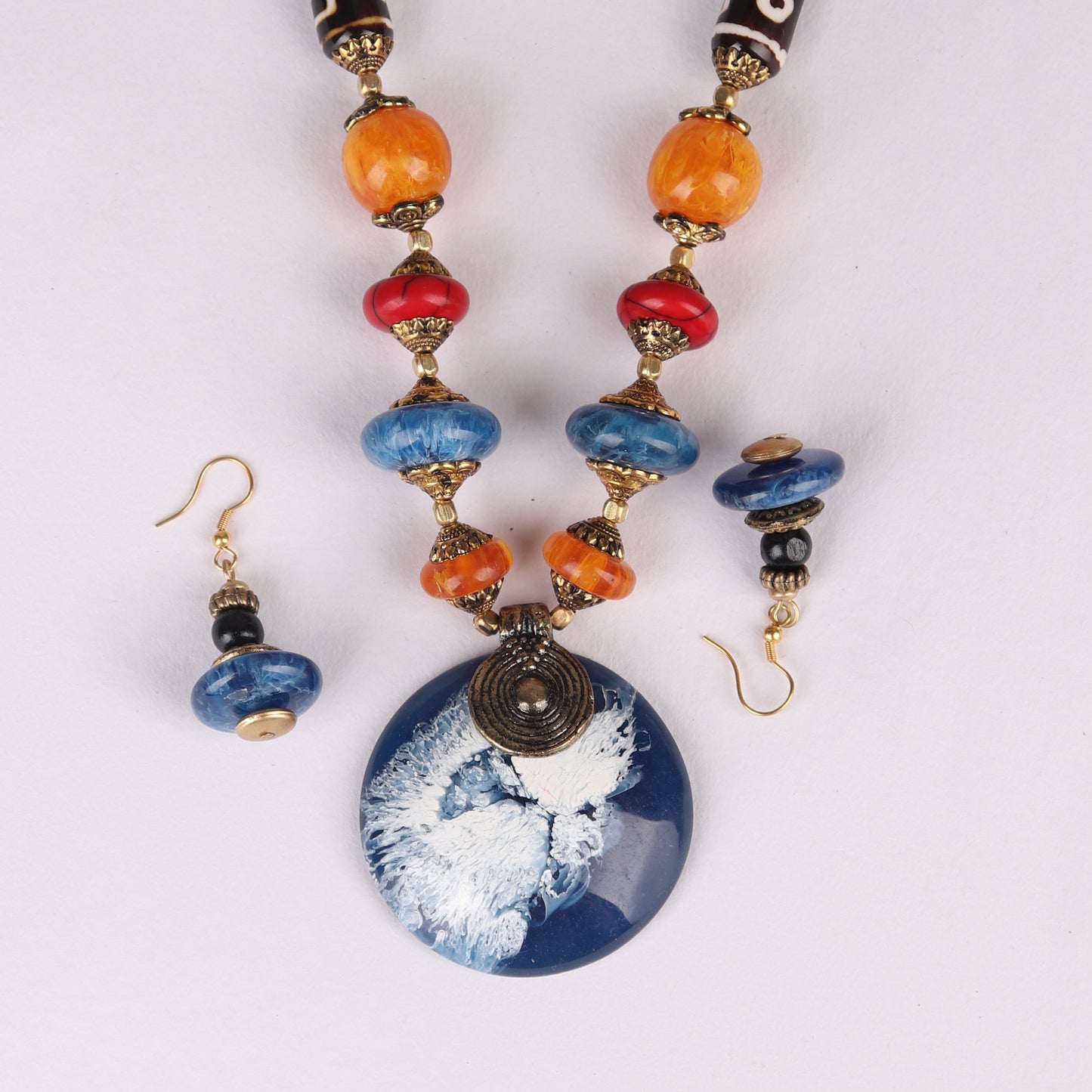 Necklace Set,The Celestial Necklace Set in Blue - Cippele Multi Store