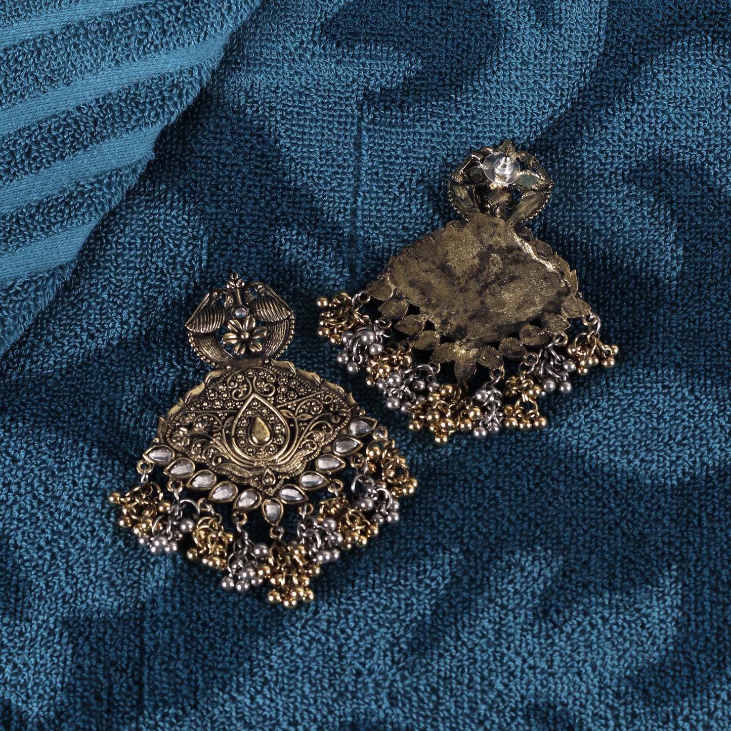 Dual Tone Ethnic Designer Earrings