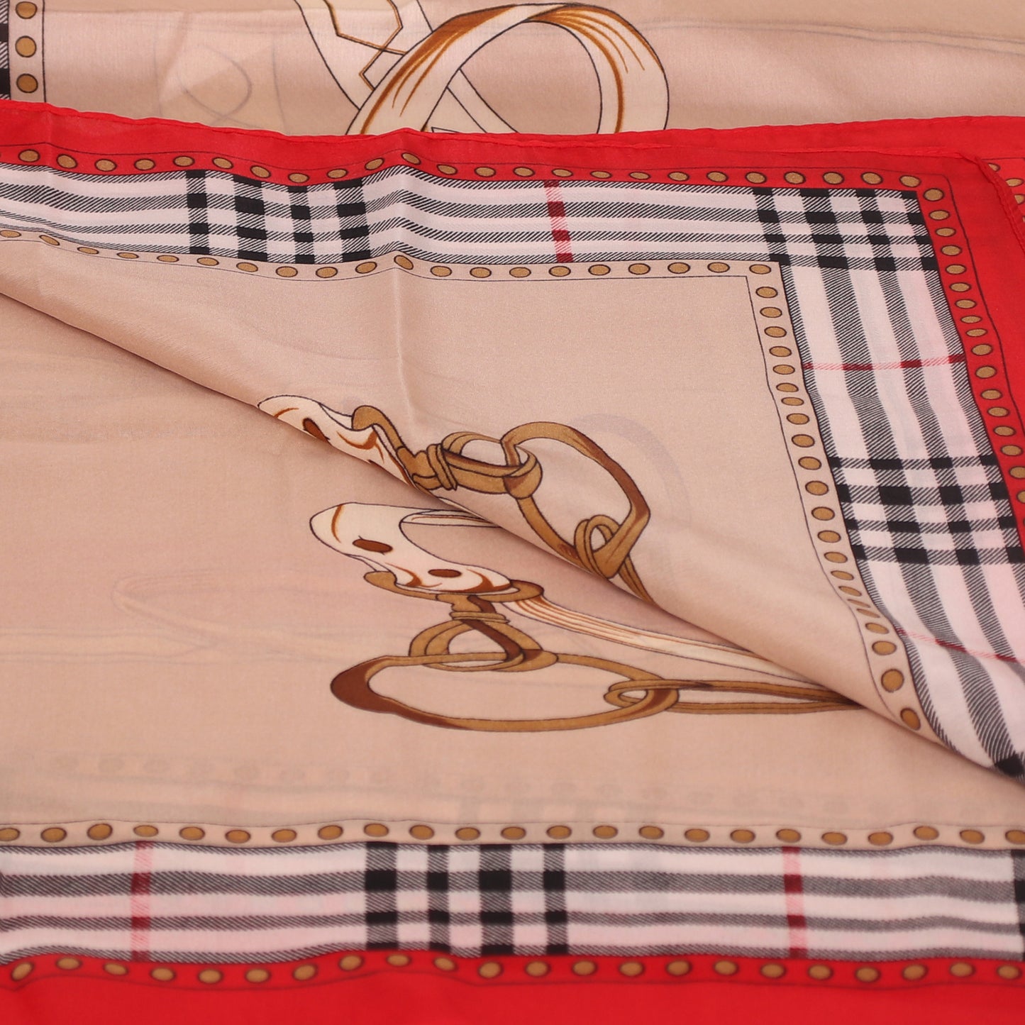 Beige Printed Designer Stole