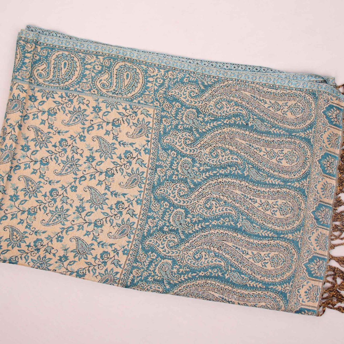 Stole,The Sultani Art Reversible Stole in Blue - Cippele Multi Store