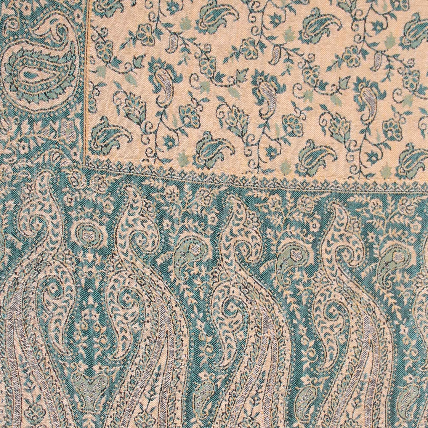 Stole,The Sultani Art Reversible Stole in Green - Cippele Multi Store