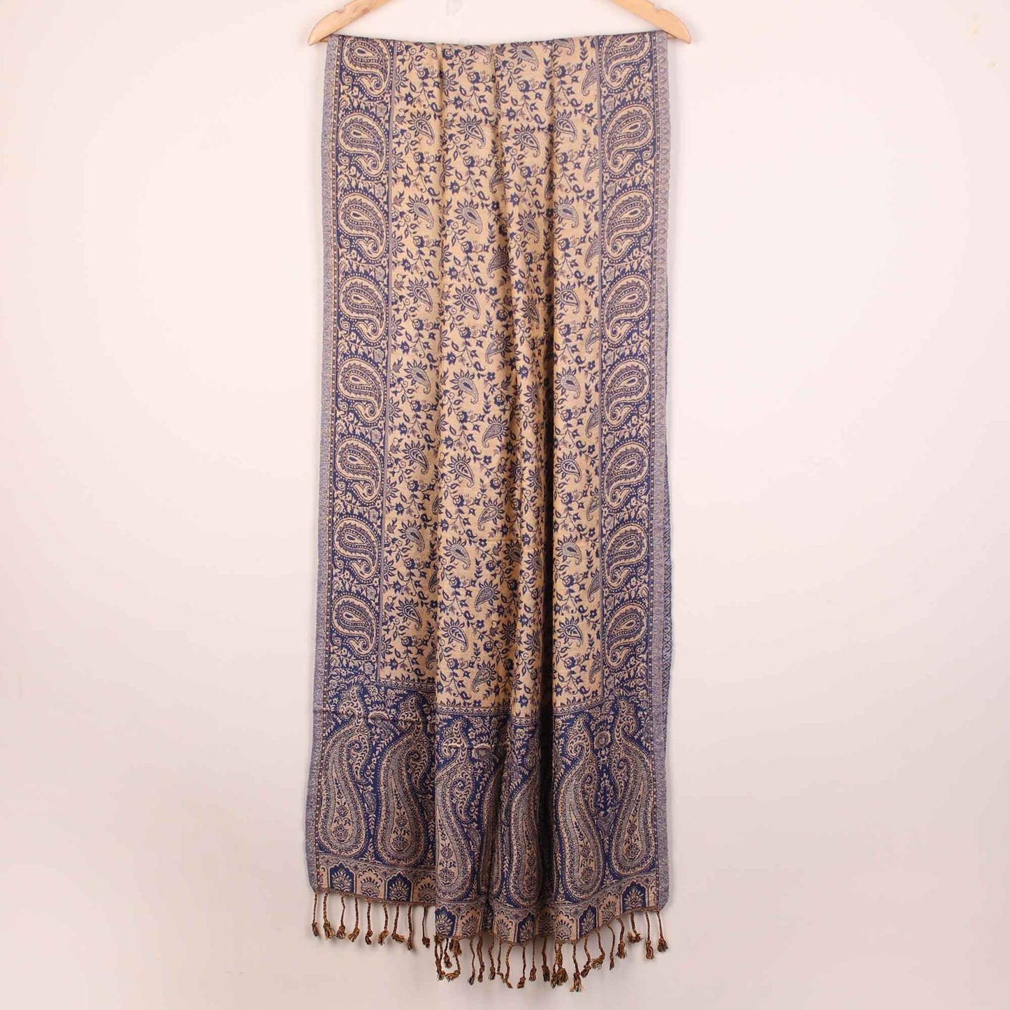 Stole,The Sultani Art Reversible Stole in Dark Blue - Cippele Multi Store