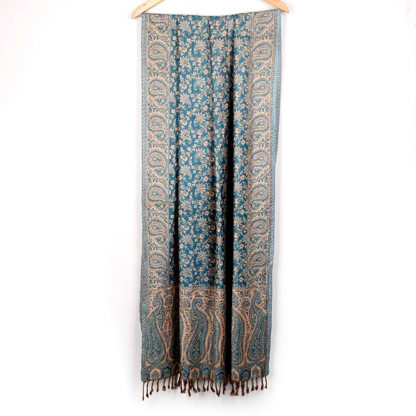 Stole,The Sultani Art Reversible Stole in Blue - Cippele Multi Store