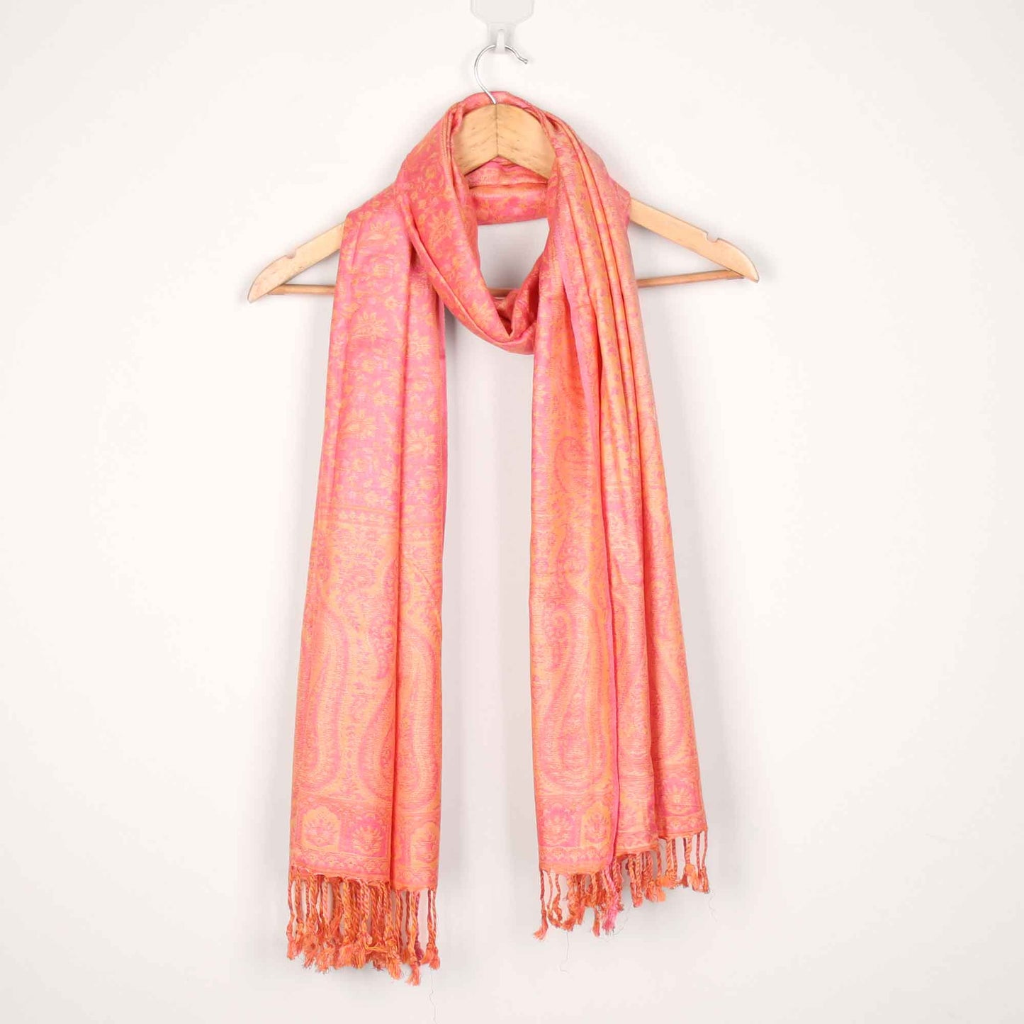 Stole,The Sultani Art Reversible Stole in Pink - Cippele Multi Store