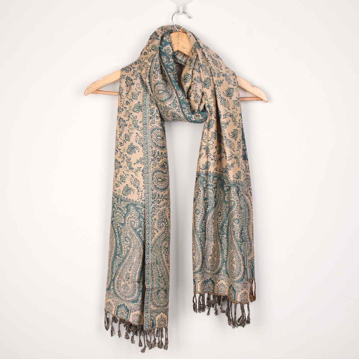 Stole,The Sultani Art Reversible Stole in Green - Cippele Multi Store